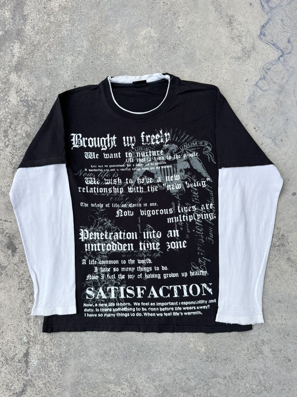 Japanese Brand 2000s Archival Wild Poem Double Layered Grunge Styled Size US M / EU 48-50 / 2 - 1 Thumbnail