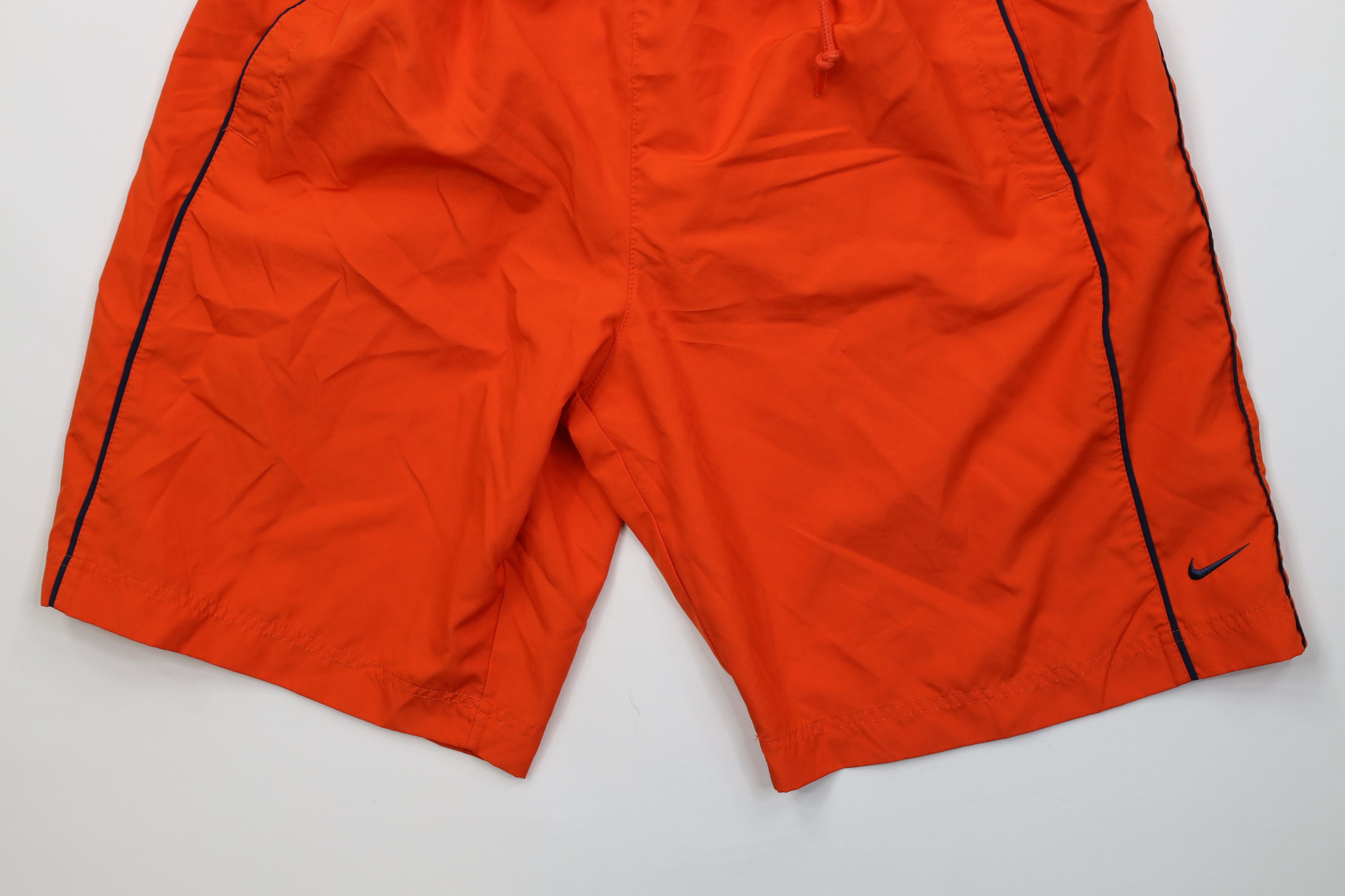 Nike Vintage Y2K Nike Mini Swoosh Lined Above Knee Shorts Orange Size US 32 / EU 48 - 4 Thumbnail