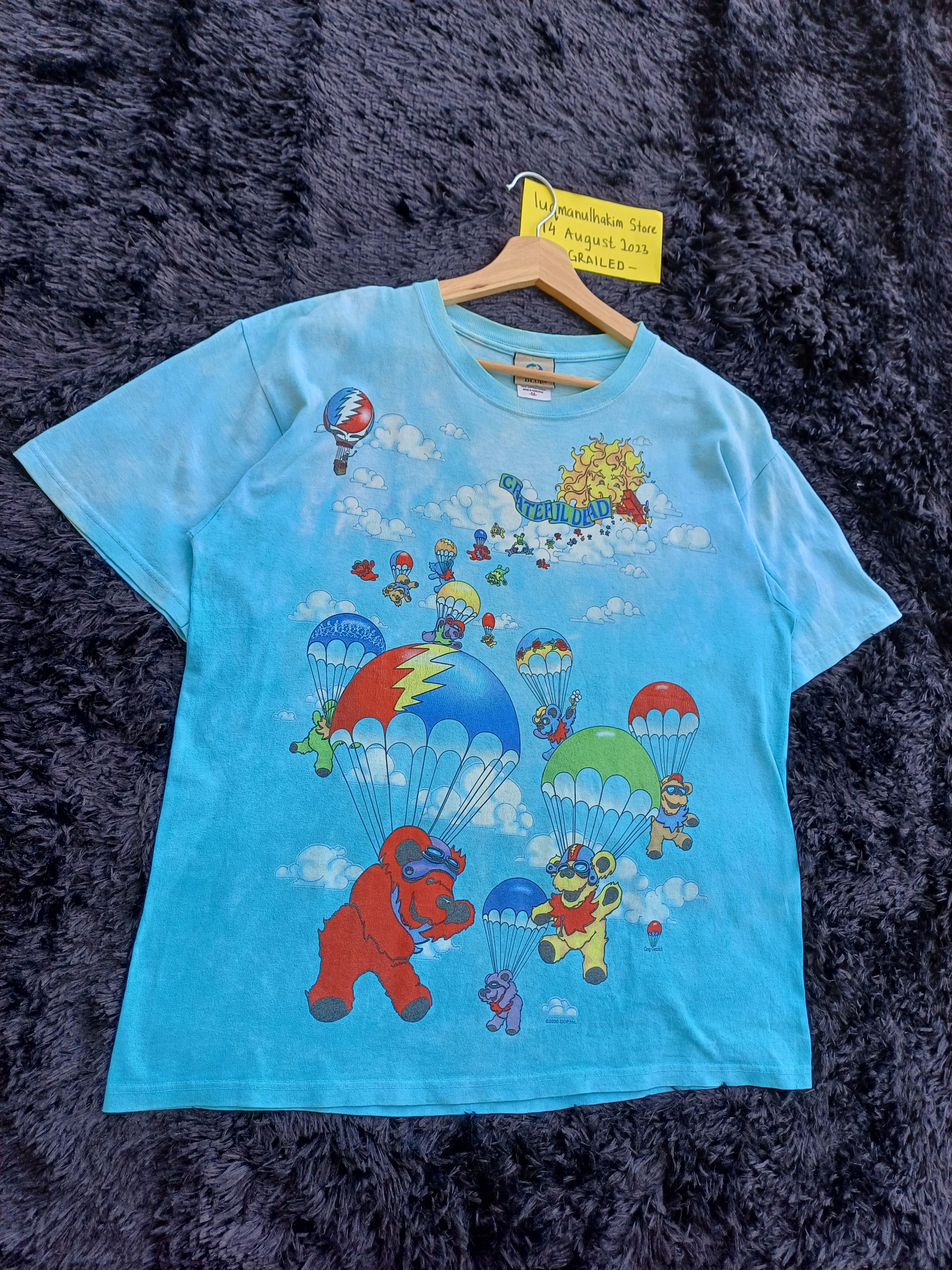 Grateful Dead Vintage Grateful Dead tie dye shirt liquid blue Size US M / EU 48-50 / 2 - 2 Thumbnail