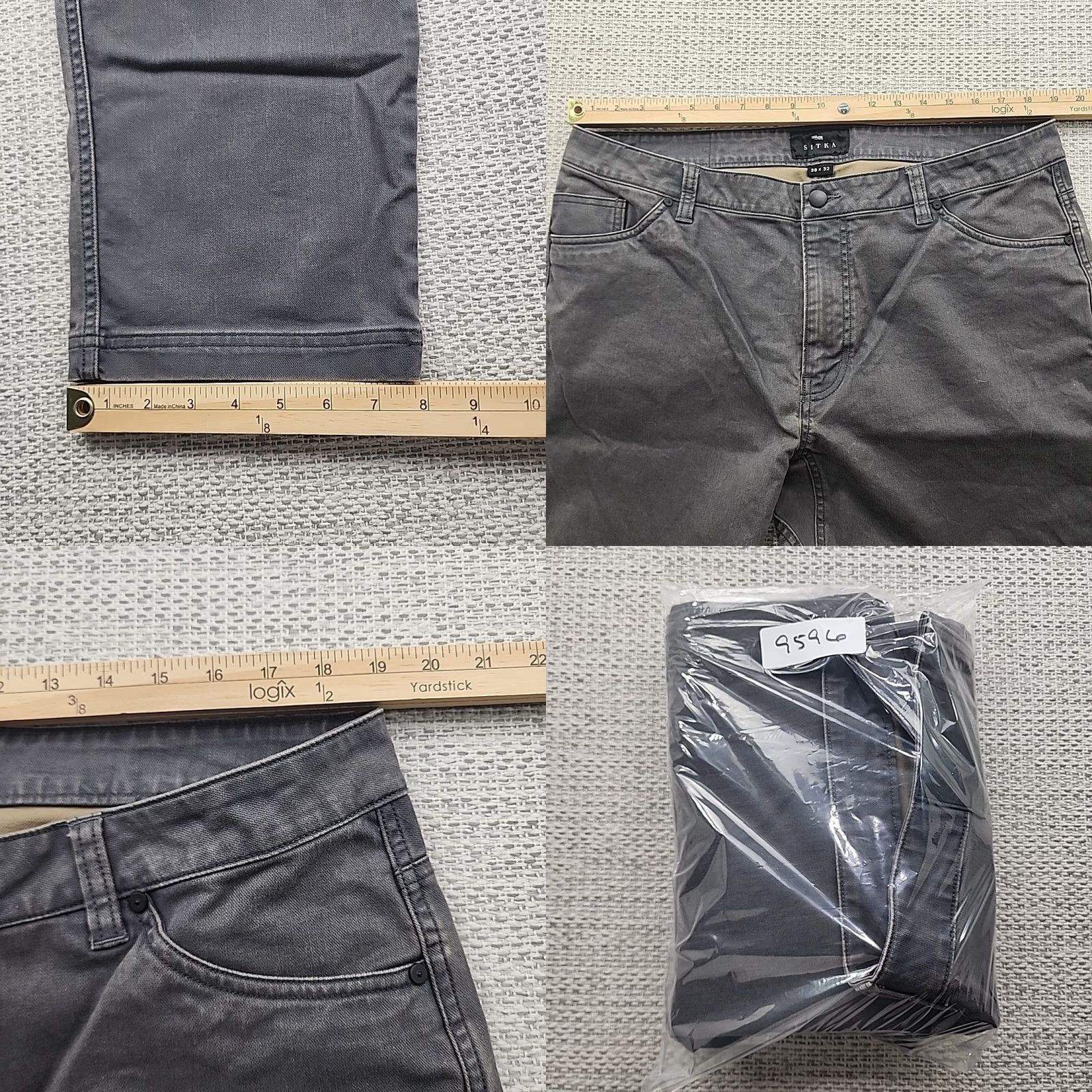 SITKA Sitka Jeans 38x32 Gray Pants Work Hunting Outdoor Heavy Canvas Denim Cotton Blend Sitka Harvester Jeans Mens 5-Pocket Straight Regular Size US 38 / EU 54 - 8 Thumbnail