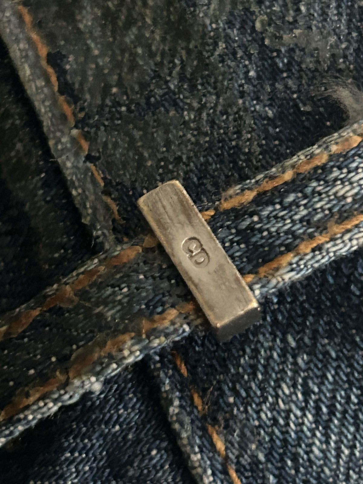 Dior × Hedi Slimane Dior 2005 Waxed ‘Luster’ Denim Size US 31 - 10 Thumbnail