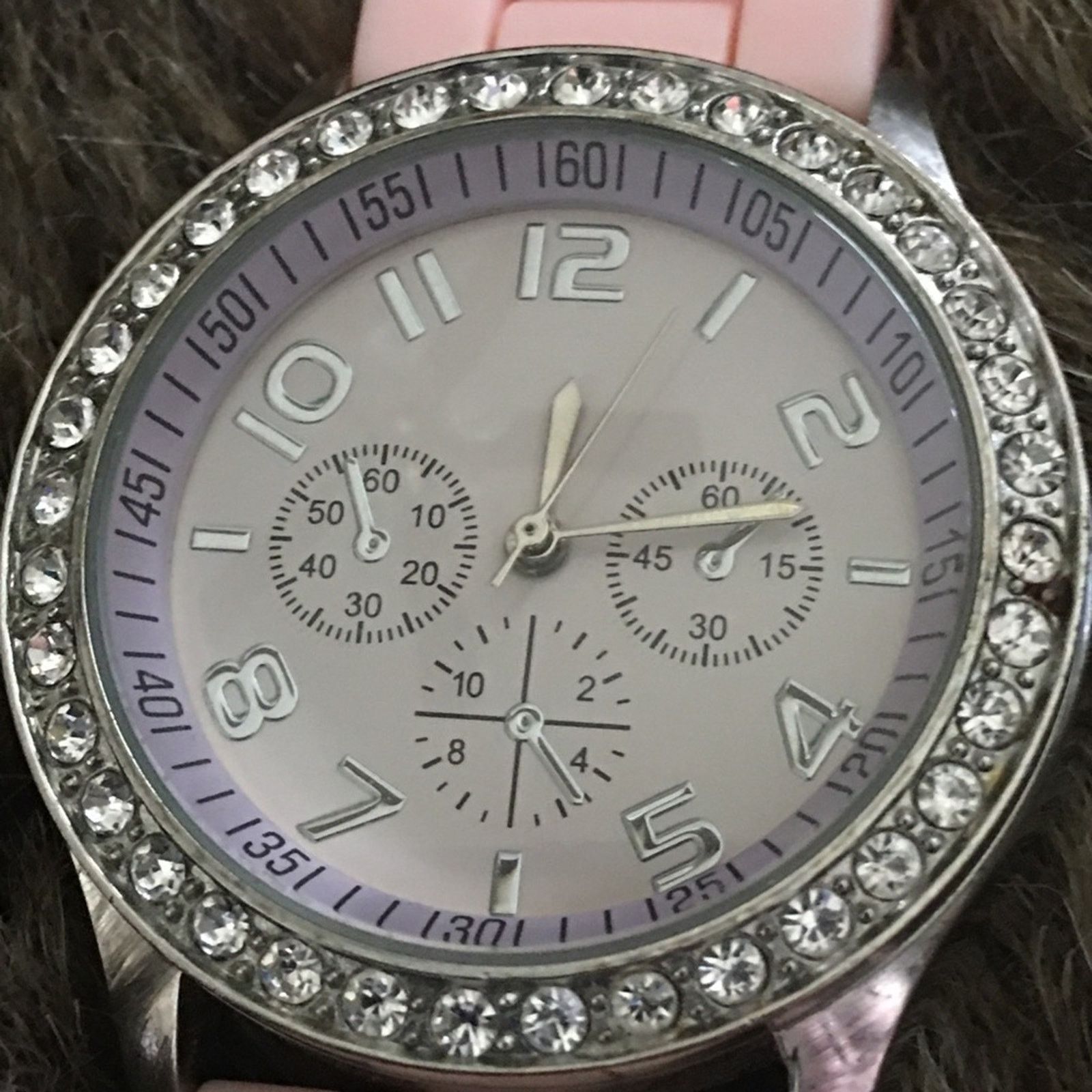 Jewelry Ladies Darice baby pink soft silicone band watch Size ONE SIZE - 5 Thumbnail