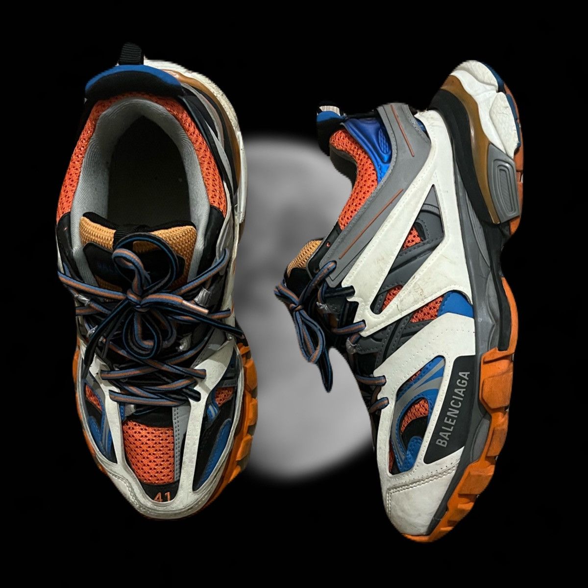 Balenciaga Balenciaga Track Orange blue Size US 8 / EU 41 - 6 Thumbnail