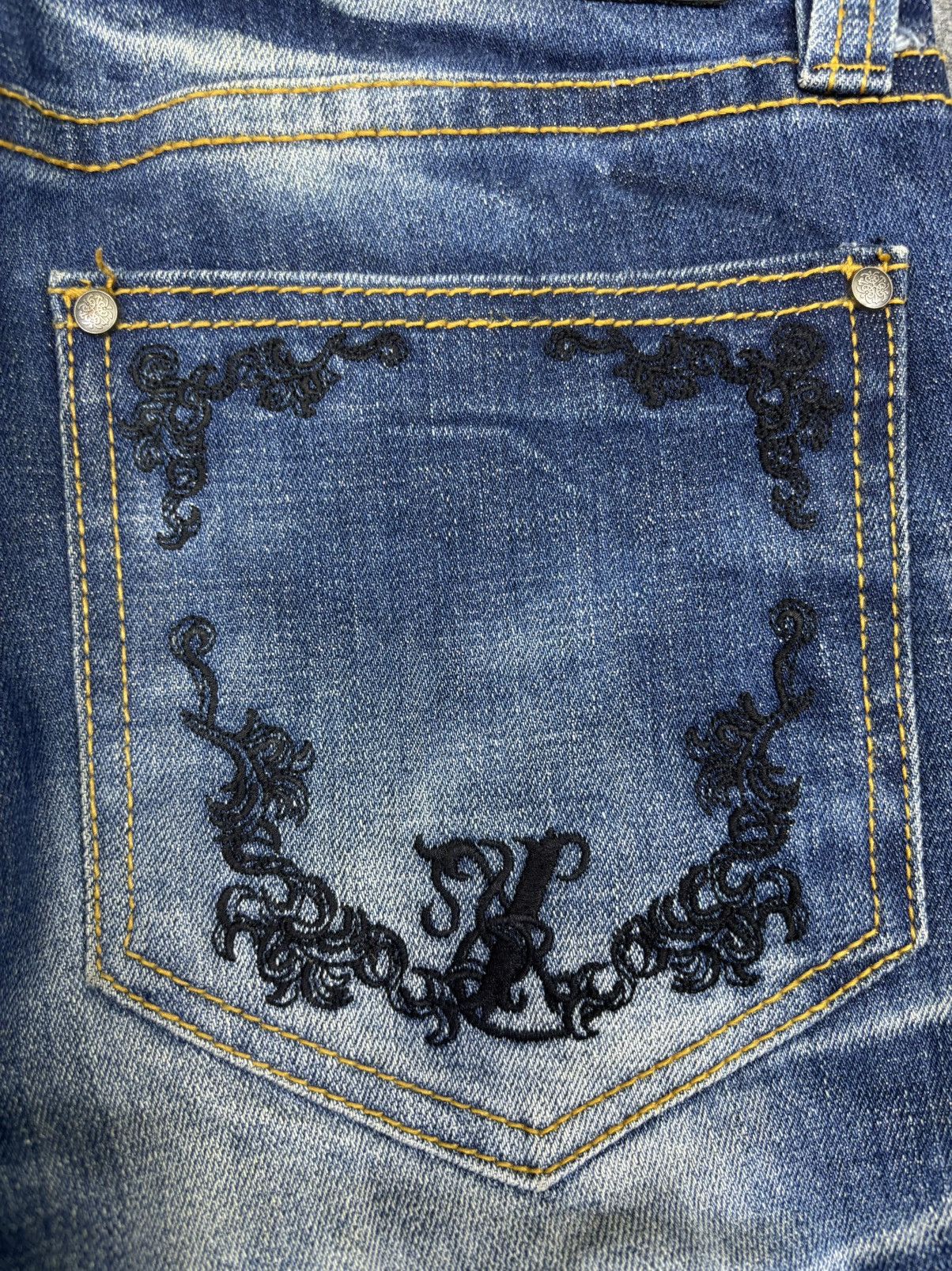 Japanese Brand Xfrm Japan Punk Skull Street Denim F744 Size US 28 / EU 44 - 18 Thumbnail