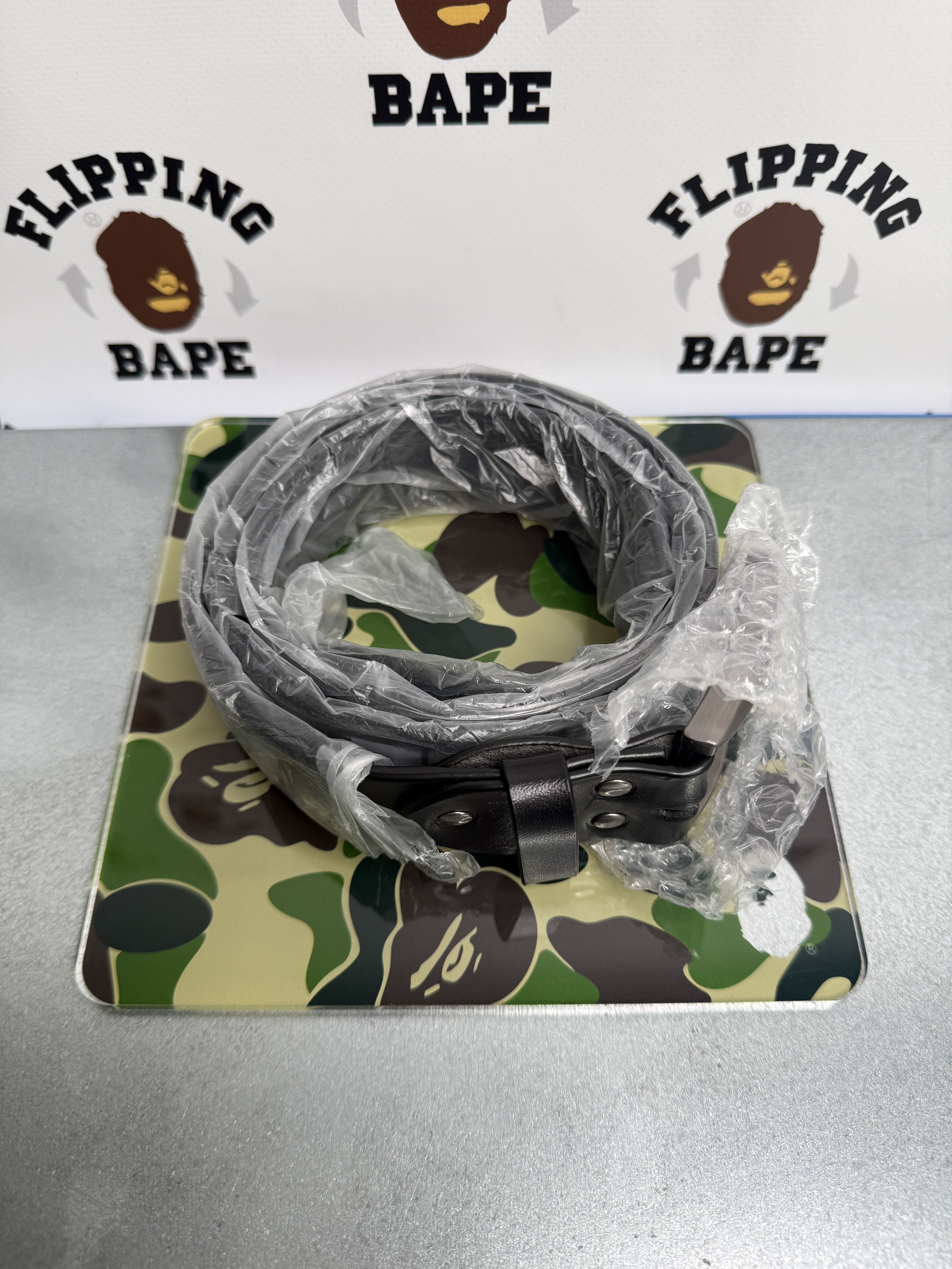 Bape BAPE A BATHING APE LEATHER BELT (L/36) Size 36 - 8 Thumbnail