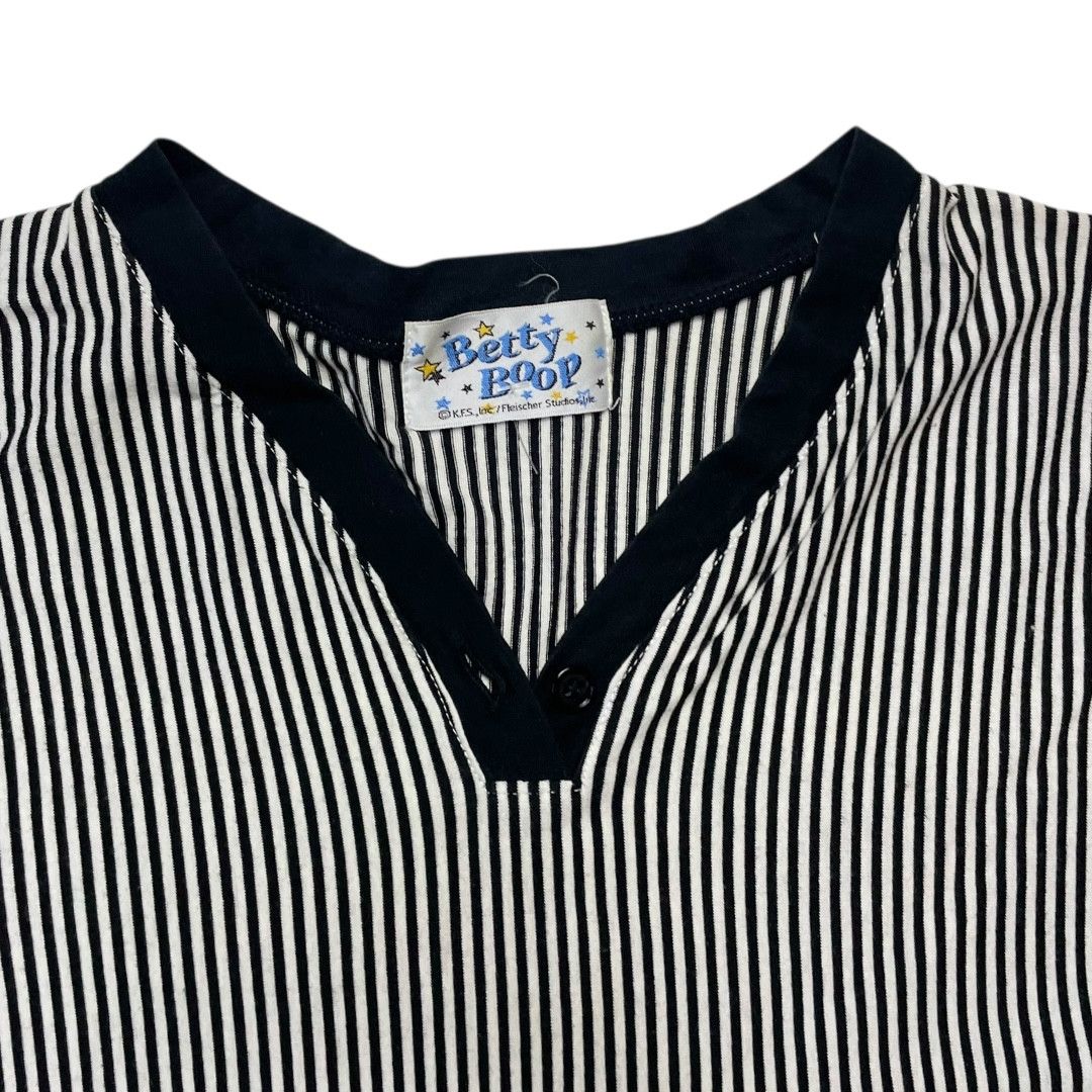 Other Vintage Betty Boop Striped T-Shirt Size US M / EU 48-50 / 2 - 2 Thumbnail