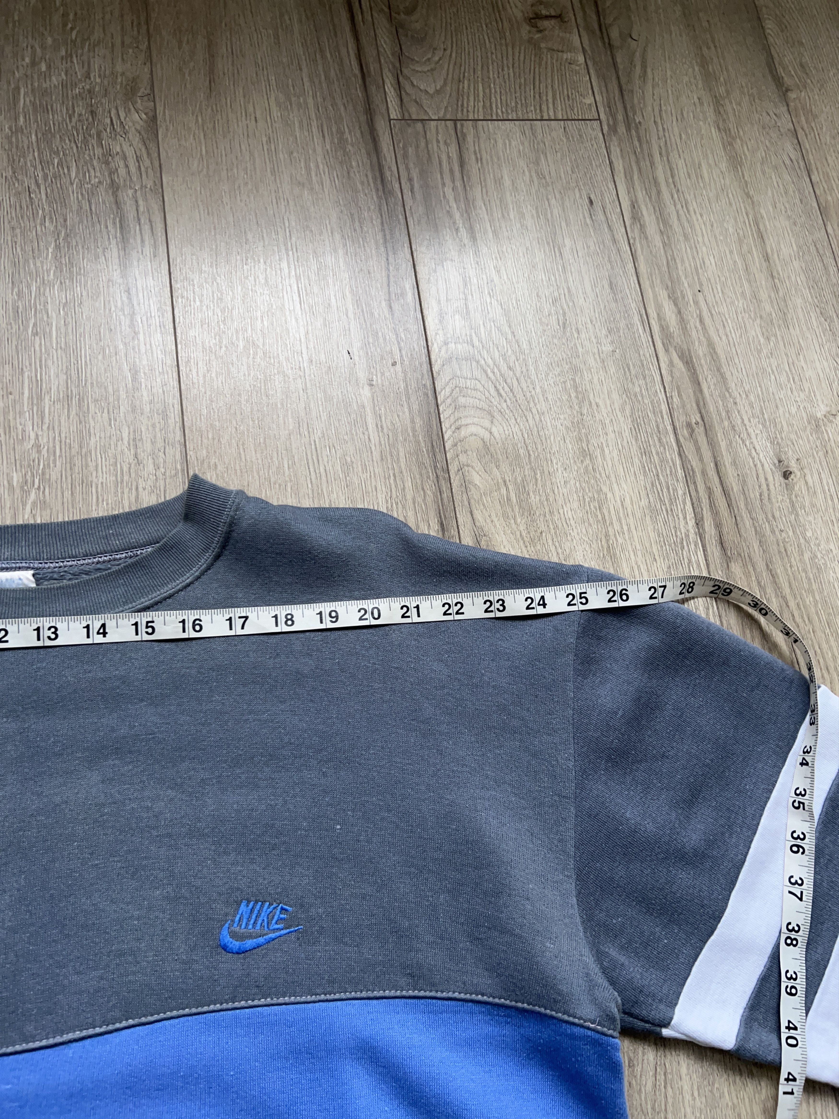 Nike × Vintage Sweatshirt Pullover Blue Gray Cotton Made in Italy Size XL Size US XL / EU 56 / 4 - 6 Thumbnail