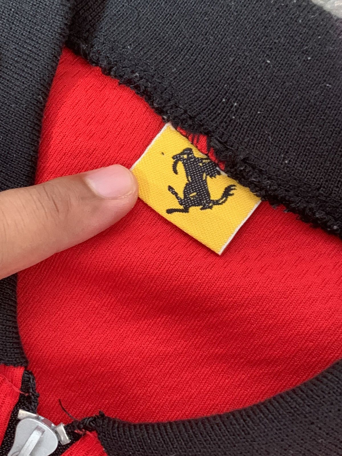 Ferrari Vintage 90's Ferrari Zipper Jersey Size US L / EU 52-54 / 3 - 3 Thumbnail