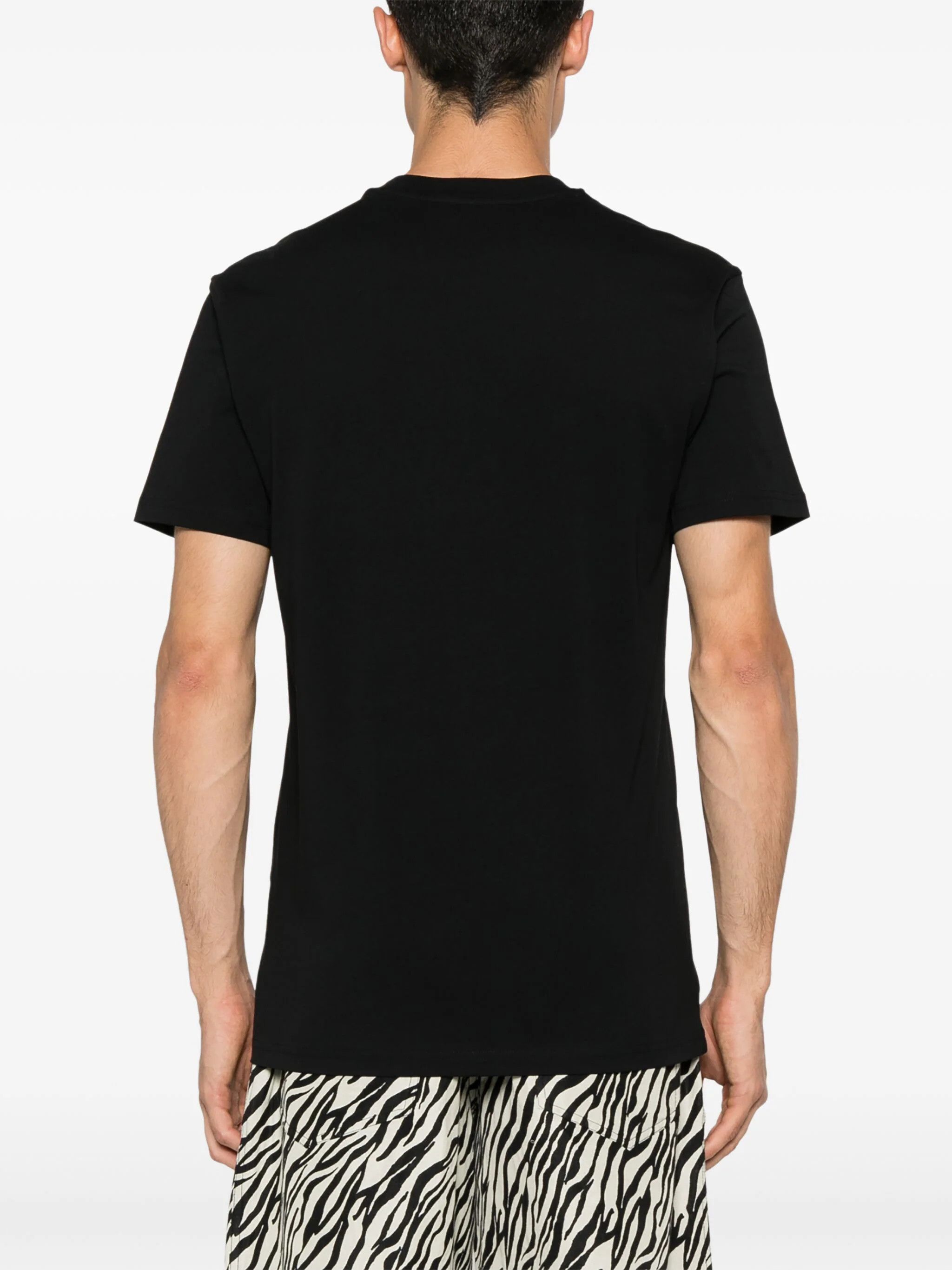 Moschino o1s22i1n0924 Teddy Bear Patch Short Sleeve T-Shirt in Black Size US M / EU 48-50 / 2 - 4 Thumbnail
