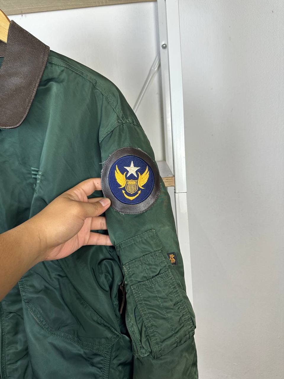Alpha Industries × Vintage Vintage Alpha Industries CWU-45P Bomber Jacket (Pit 25.5) Size US L / EU 52-54 / 3 - 6 Thumbnail