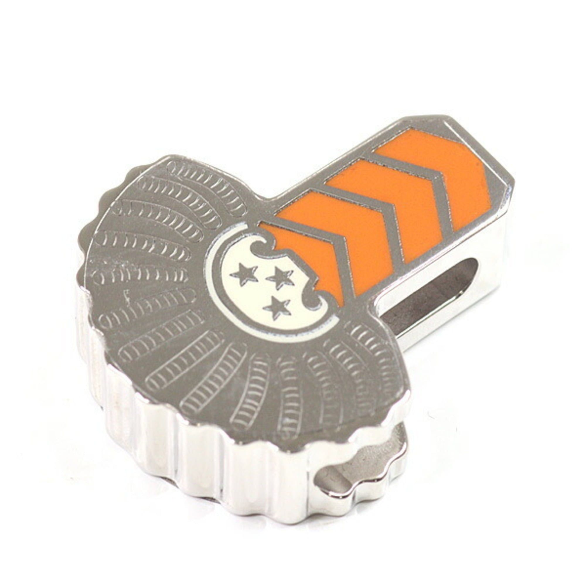 Hermes HERMES Scarf Ring Epaulette Metal Twilly Gaviroche Epaulet Silver/Orange/White Size ONE SIZE - 1 Thumbnail