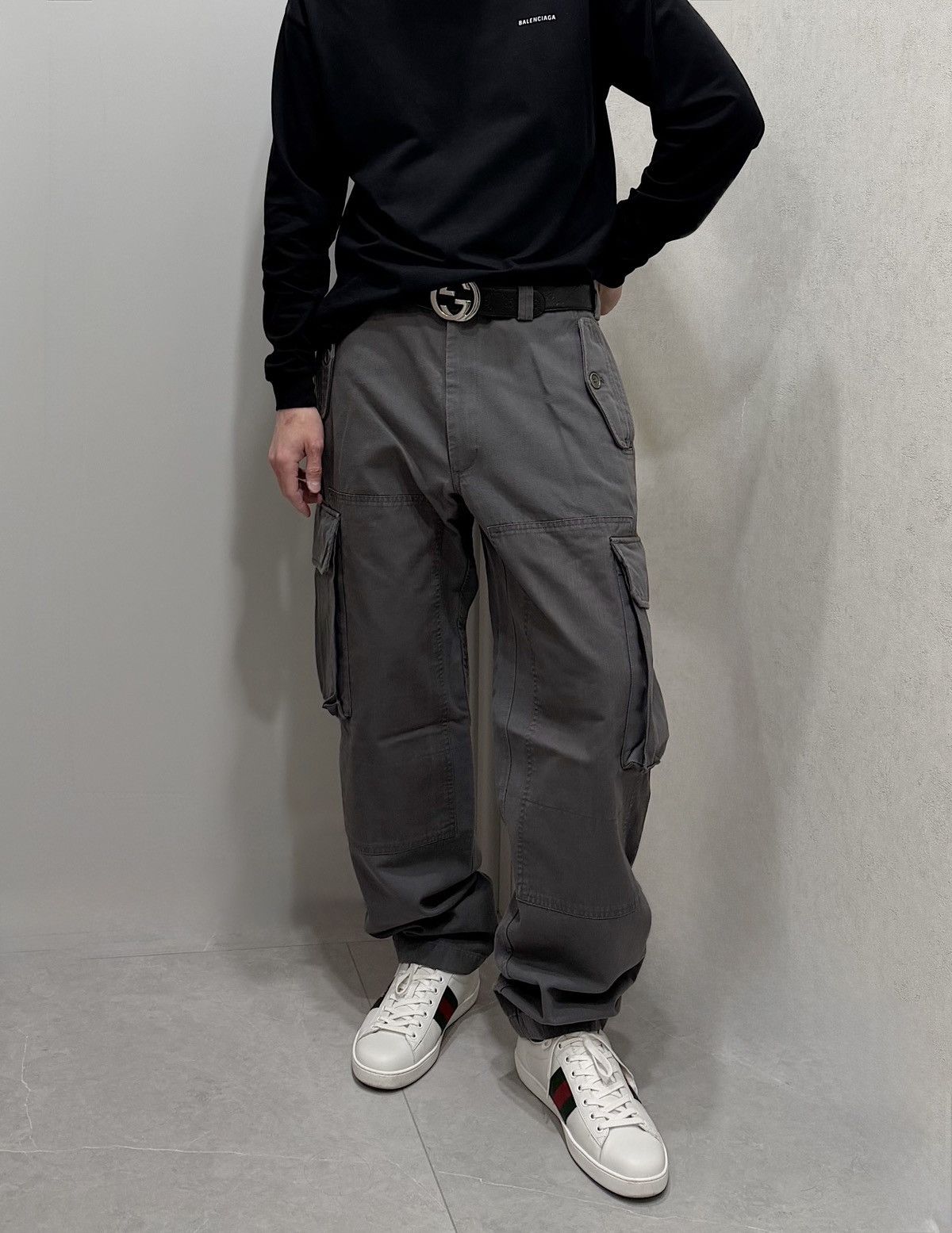 Prada PRADA FW 2006 Army Double Knee Cargo Pants Runway Utility Size US 32 / EU 48 - 1 Thumbnail