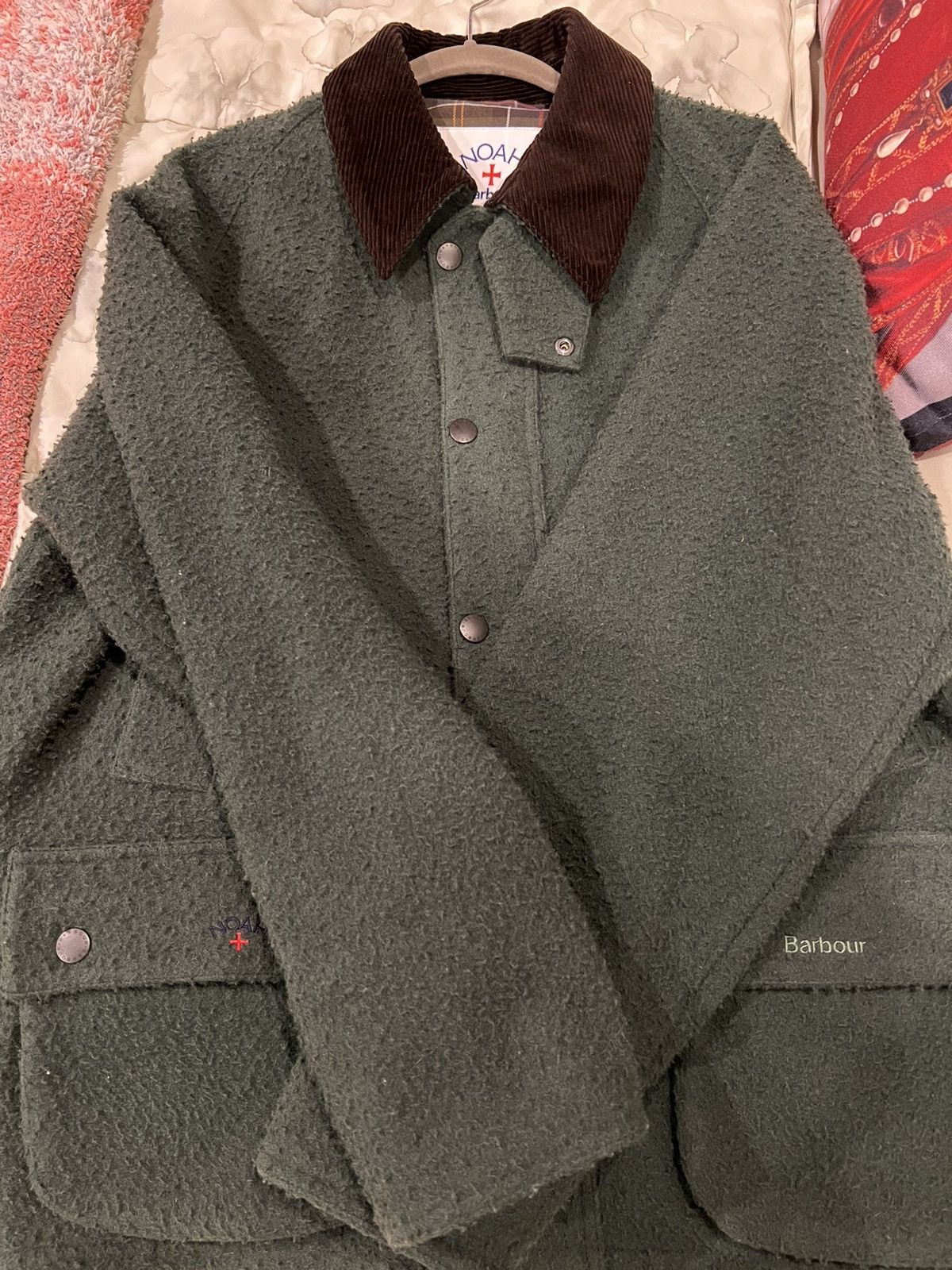 Barbour × Noah Noah X Barbour Wool Teddy Bedale Jacket Size US L / EU 52-54 / 3 - 18 Thumbnail