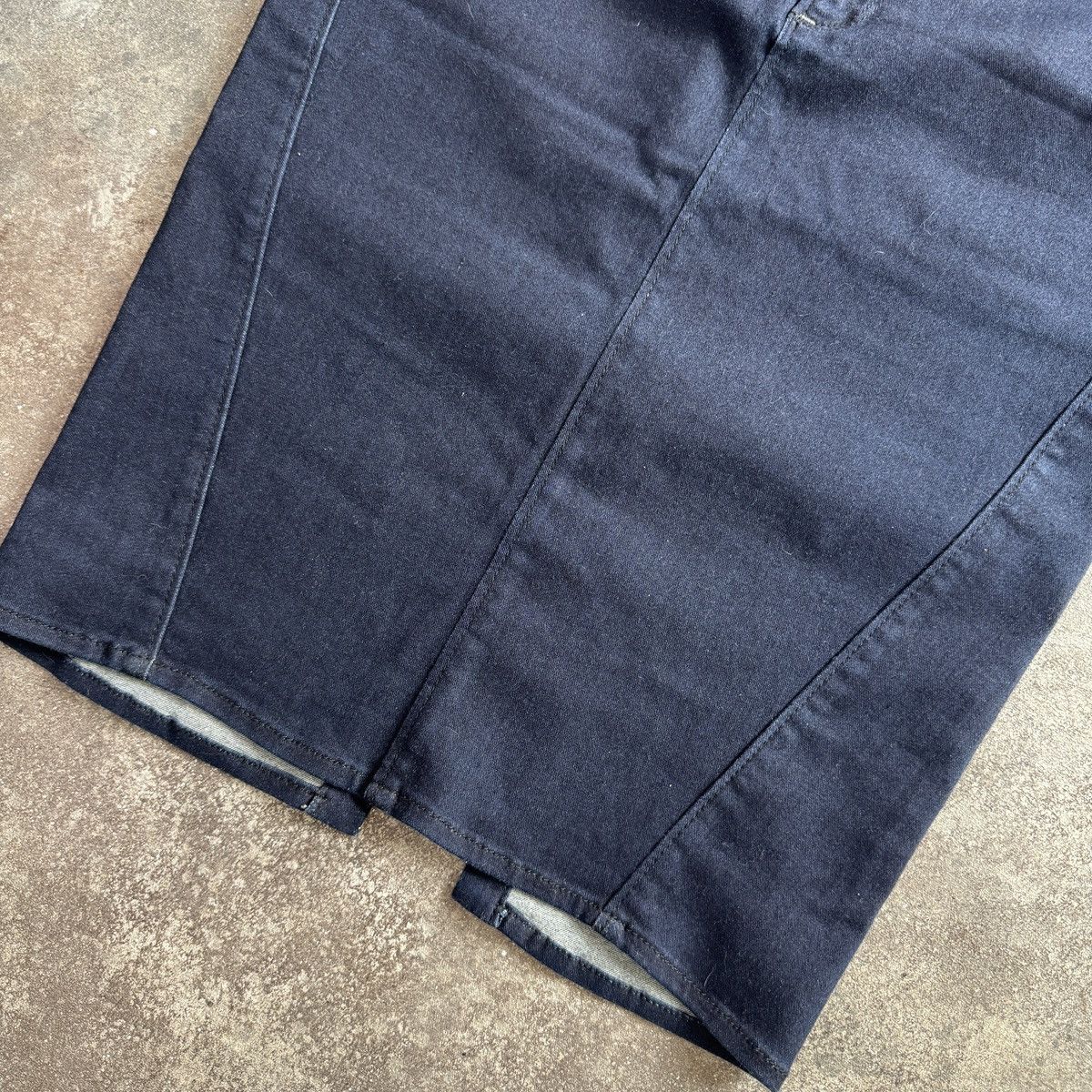 Miss Sixty Miss Sixty Y2K Dark Blue Denim Low Rise Pencil Skirt Size 29" - 5 Thumbnail