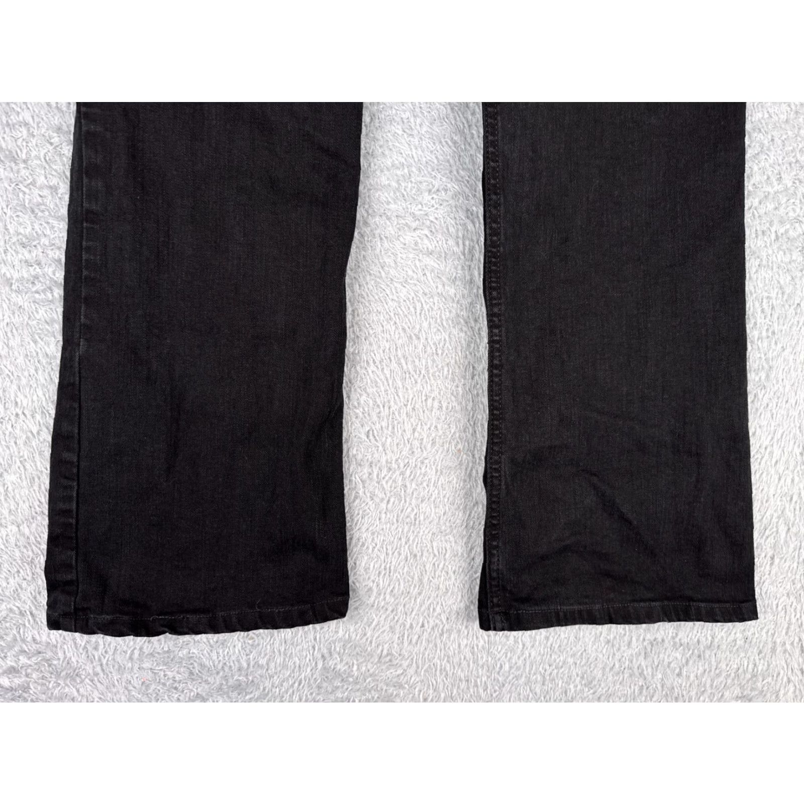 Wrangler Wrangler Jeans Womens Bootcut Denim Black 36x27 Mid Rise 17 Cotton Blend 5-Pocket Retro Slimming Logo Embroidered Size 38" / US 16 / IT 52 - 5 Thumbnail