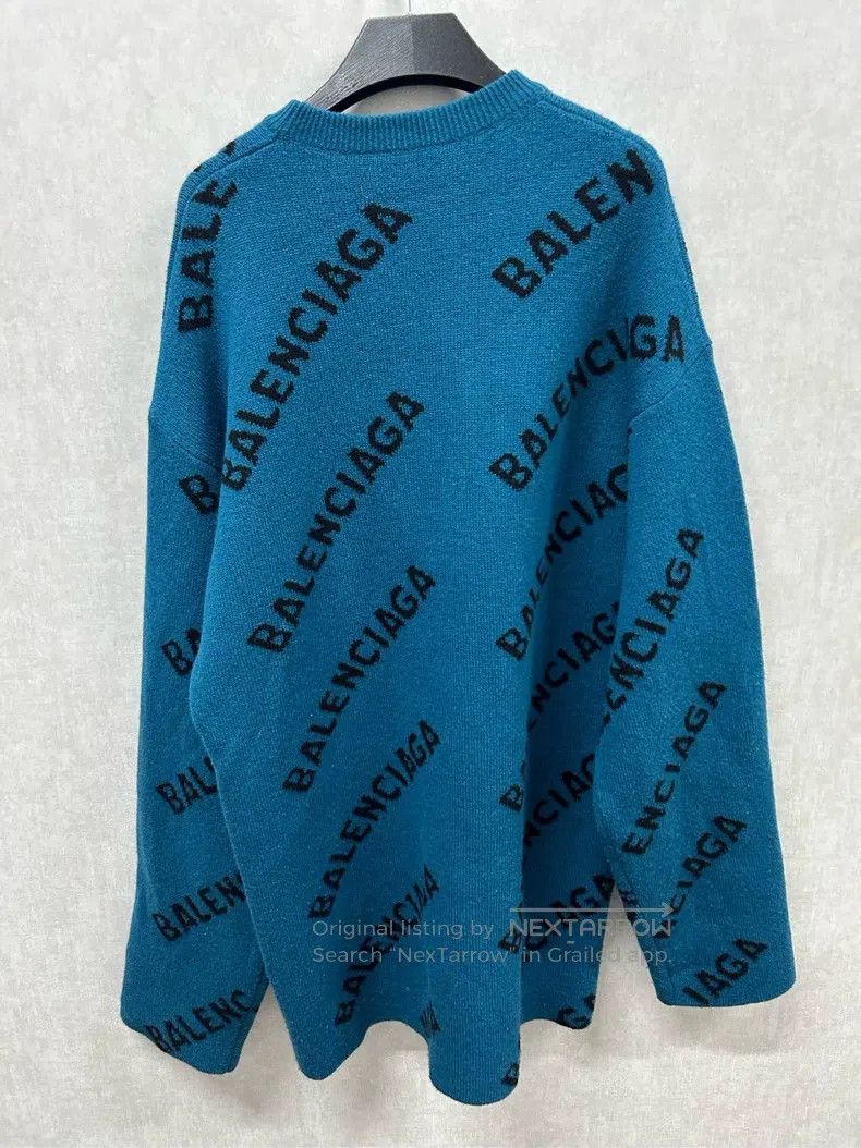 Balenciaga Balenciaga Barrage Full Logo Sweater Size US S / EU 44-46 / 1 - 4 Thumbnail