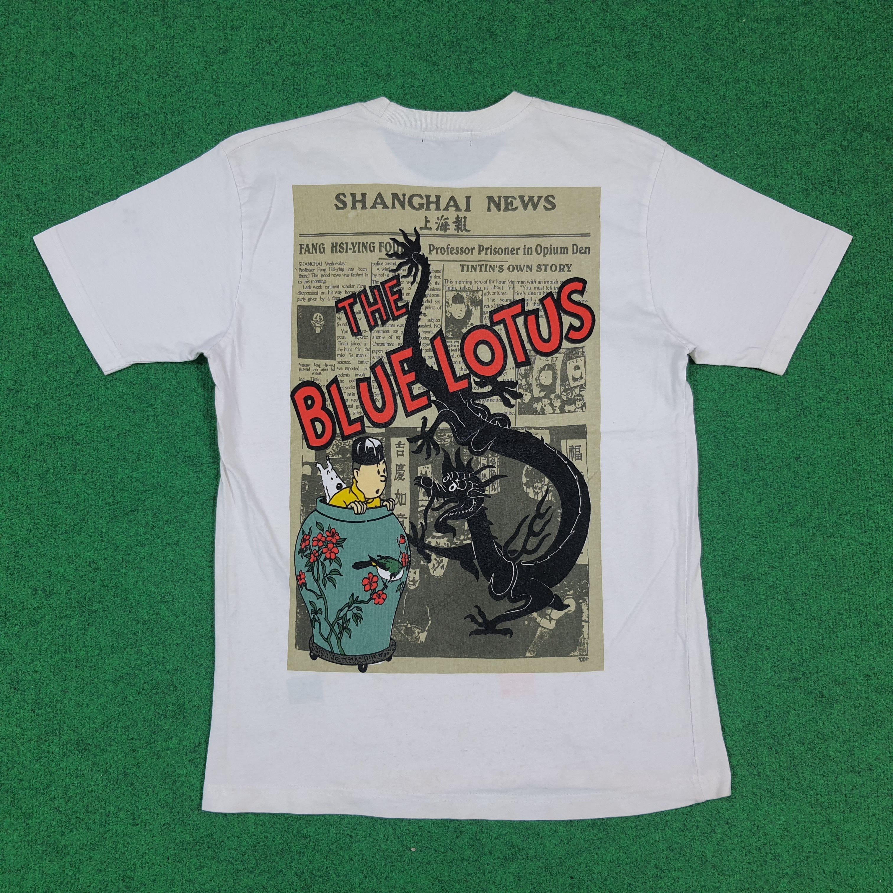 Vintage Vintage Adventure of Tintin Comic Graphic Tee C299N47 Size US M / EU 48-50 / 2 - 1 Thumbnail