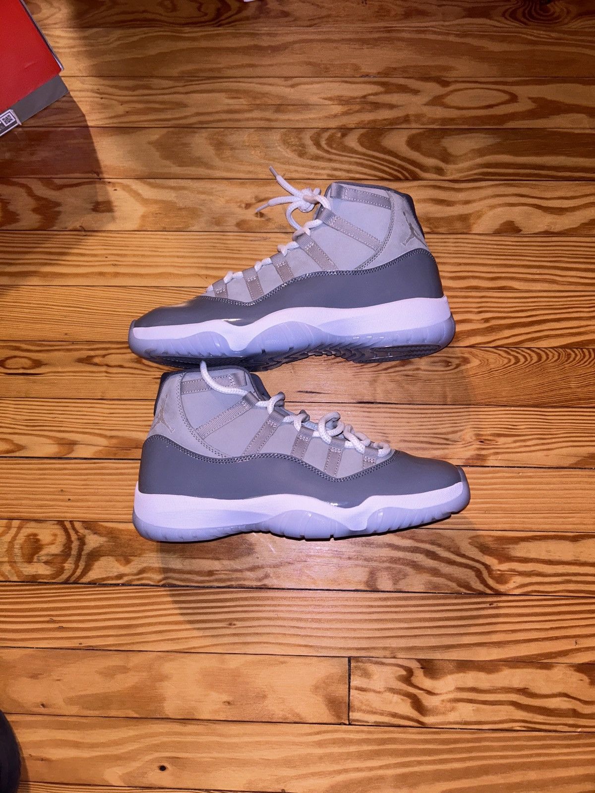 image of Air Jordan 11 Cool Grey Shoes, Men's (Size 10)