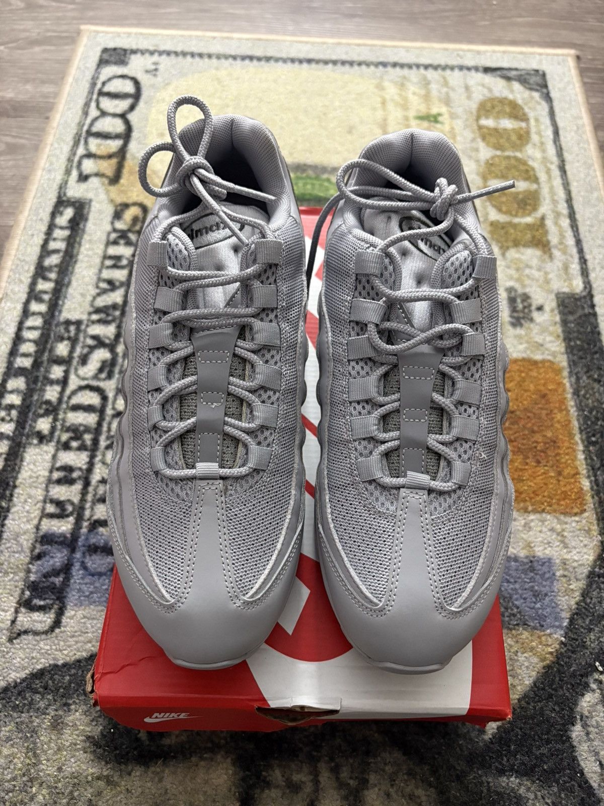Nike Nike Air Max 95 OG Big Bubble Wolf Grey Size US 12 / EU 45 - 4 Thumbnail