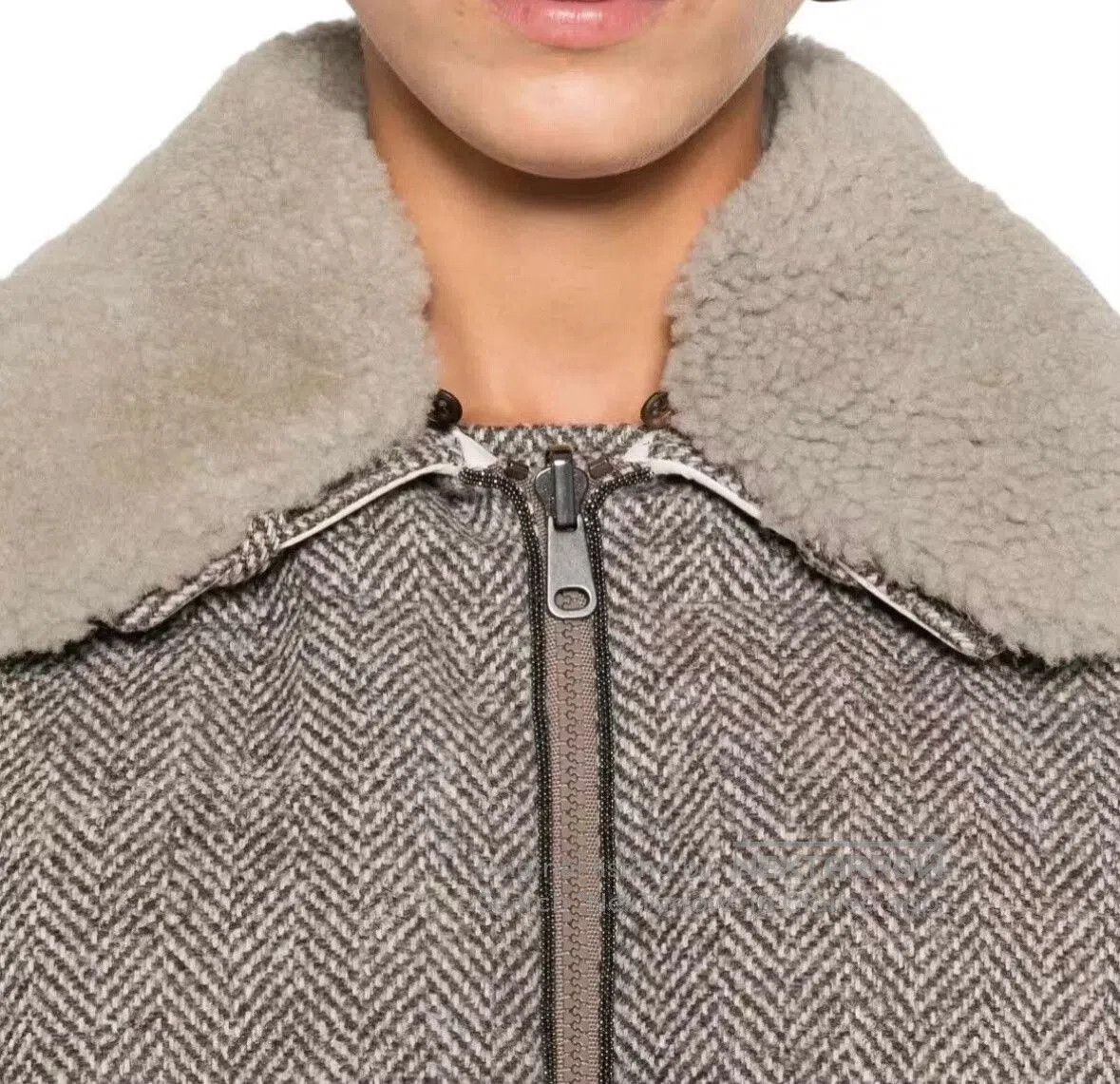 Brunello Cucinelli Brunello Cucinelli Houndstooth Cotton Coat. Size S / US 4 / IT 40 - 4 Thumbnail