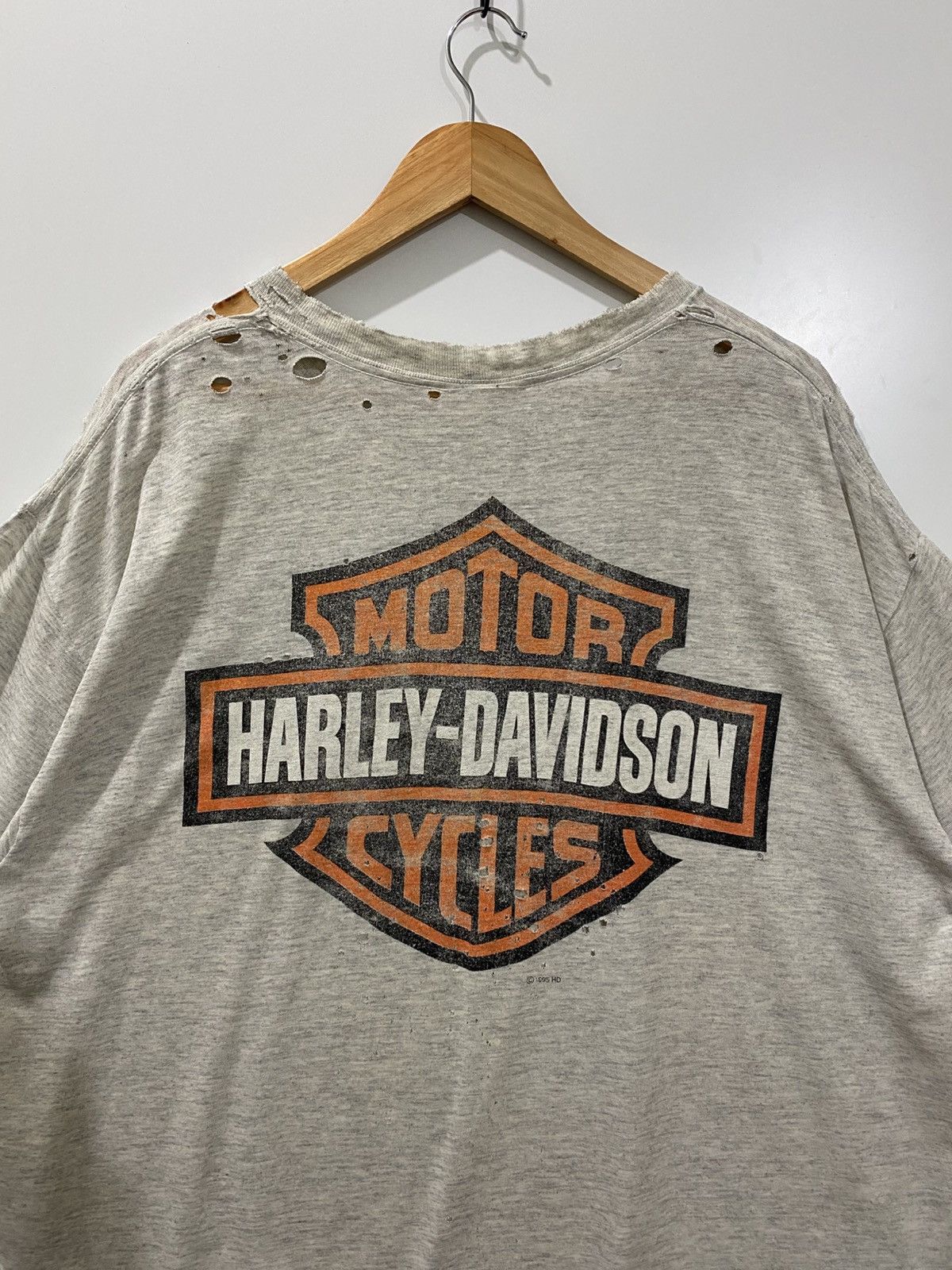 Vintage Vintage t-shirt harley davidson 1995 Size US XL / EU 56 / 4 - 9 Thumbnail