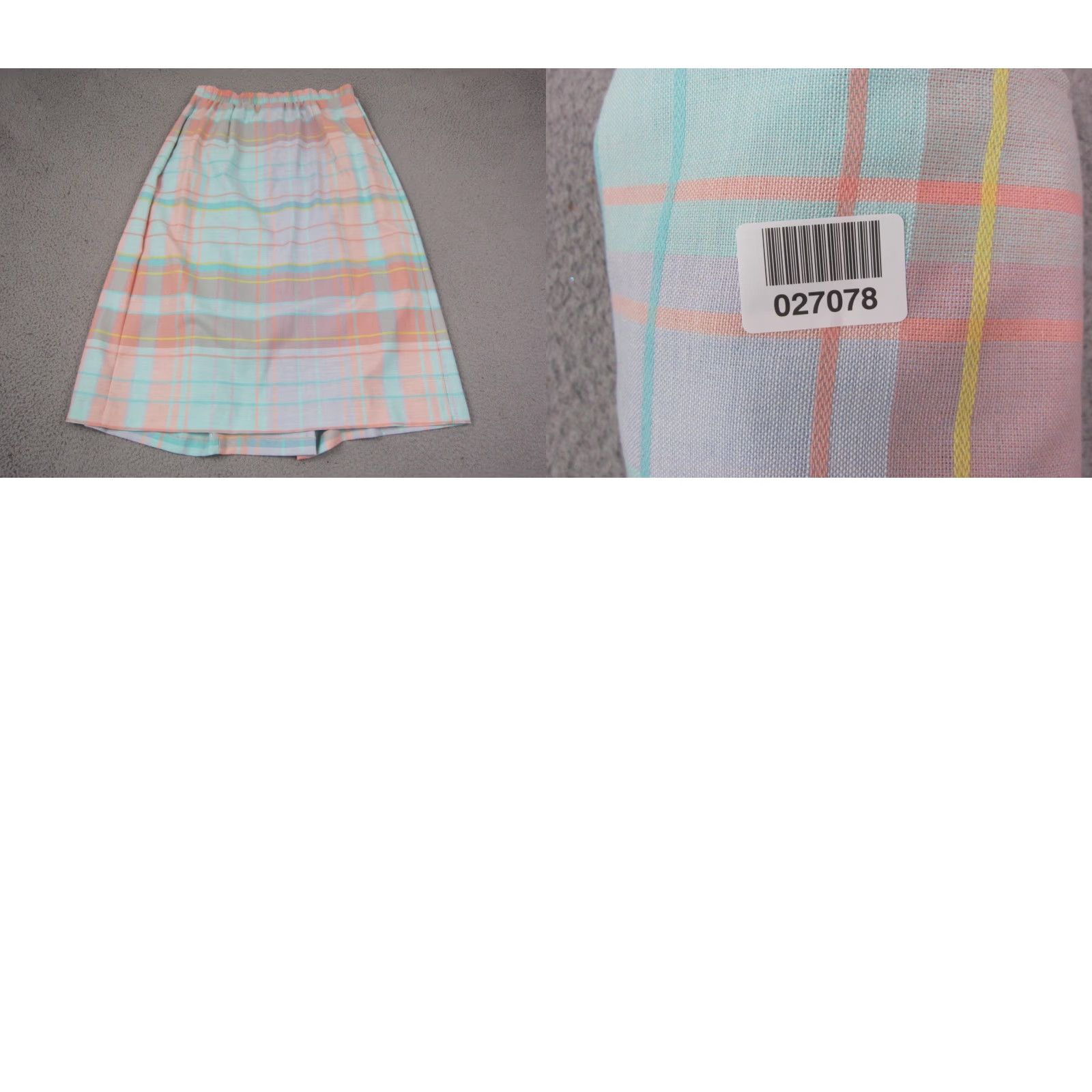 Vintage VINTAGE TanJay Skirt Womens 18 A-Line Midi Plaid Green Orange 80s 90s Made in USA Mens Womens Girls Size 40" / US 18 - 10 Thumbnail