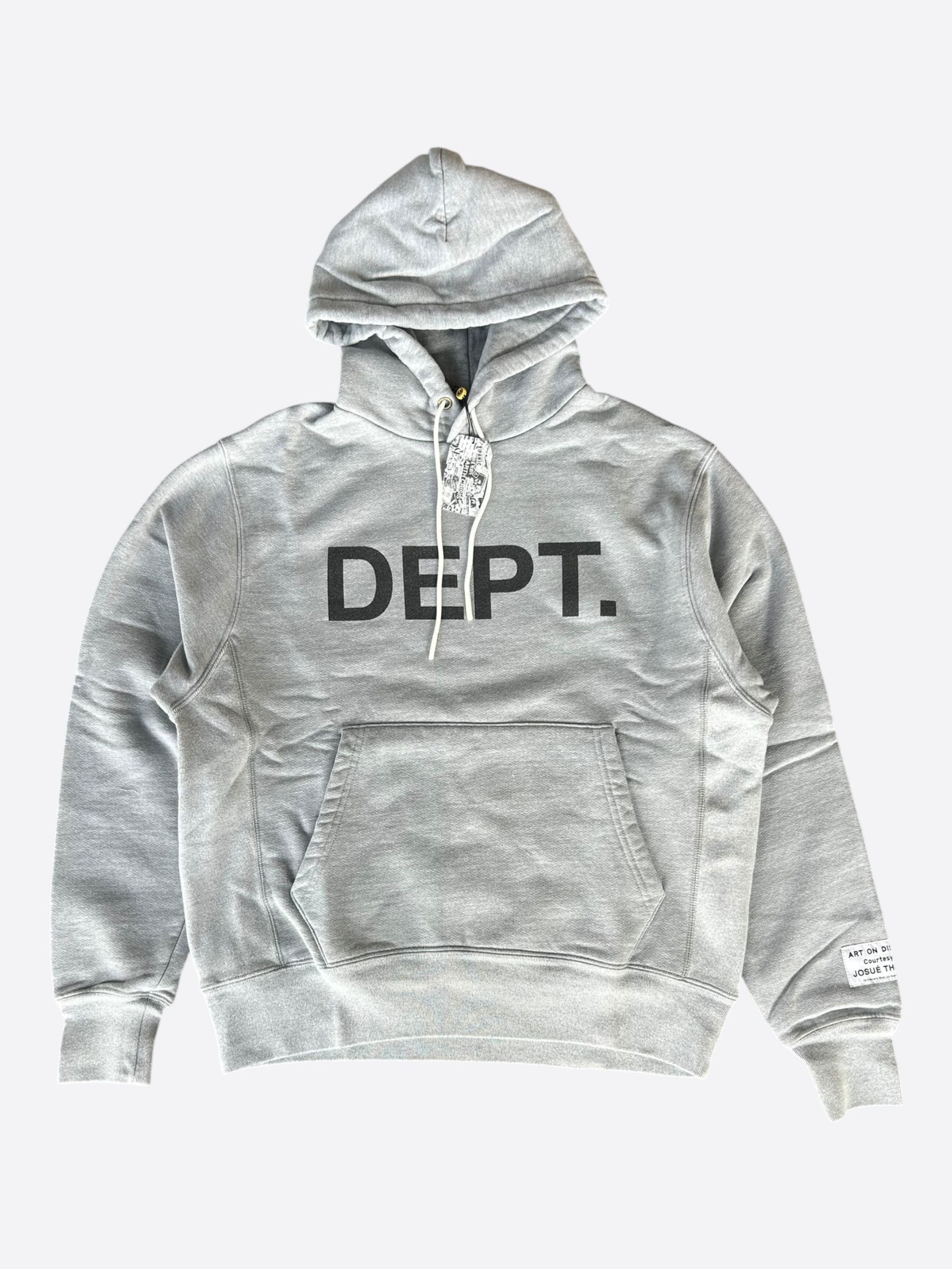 Gallery Dept. Gallery Dept Grey & Black Dept Logo Hoodie Size US S / EU 44-46 / 1 - 1 Thumbnail