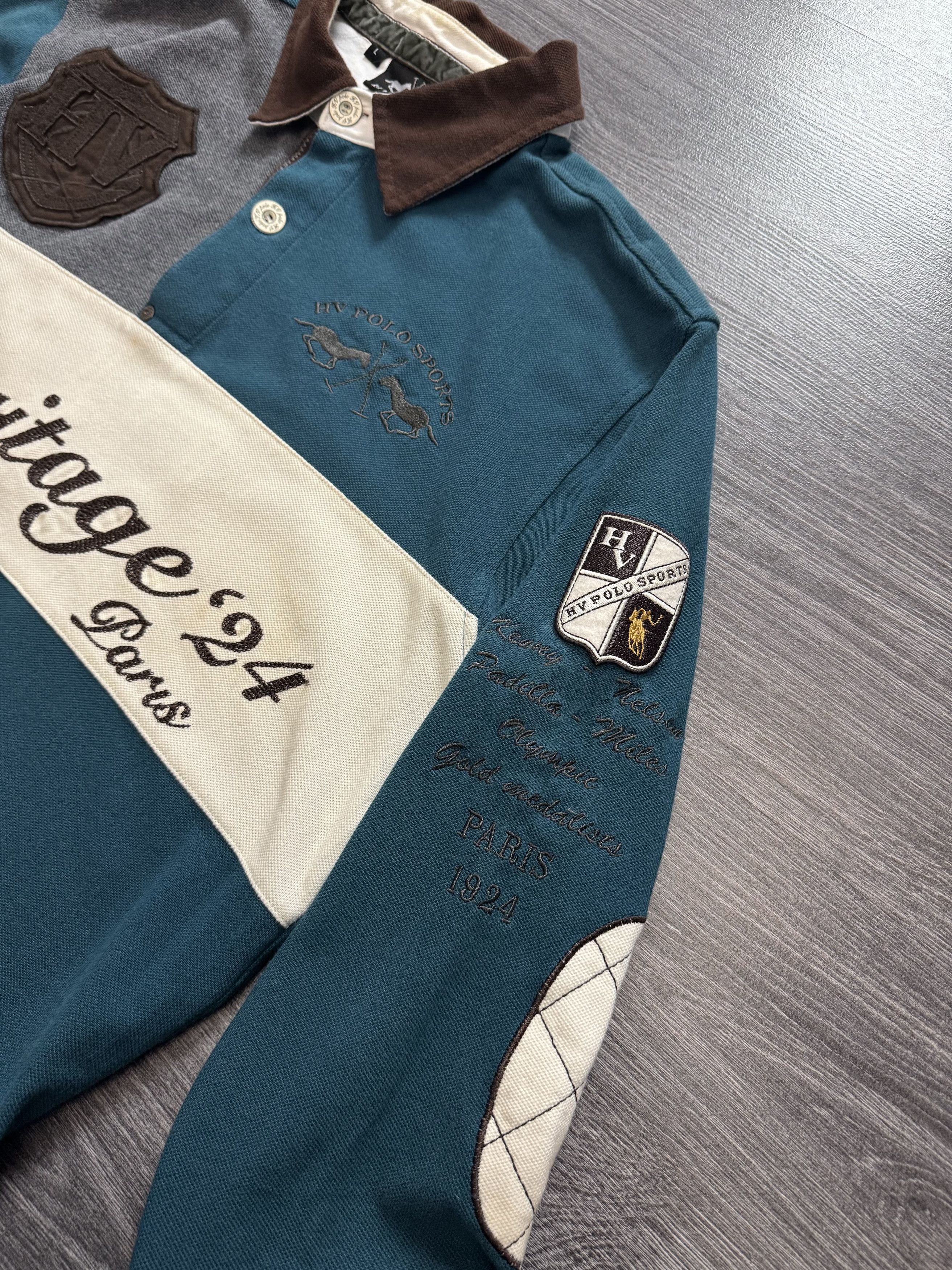 Polo Ralph Lauren Vintage Polo Ralph Lauren Style Rugby Number 3 RRL Size US L / EU 52-54 / 3 - 6 Thumbnail