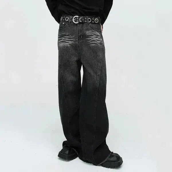 VIBE Black Baggy Wide Leg Denim Jeans Size US 28 / EU 44 - 1 Thumbnail