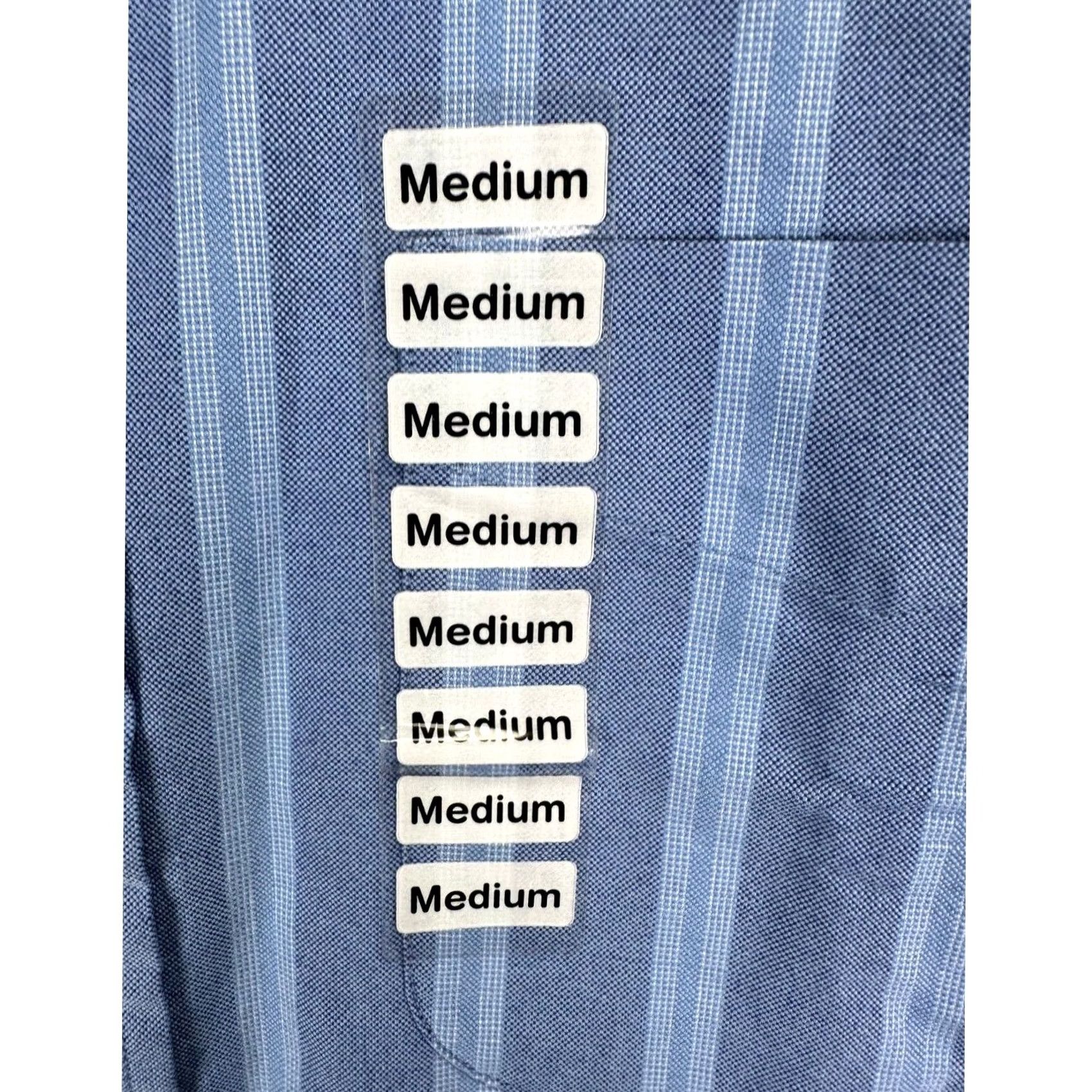 Club Room Club Room Charter Club Shirt Mens Medium Blue Regimental Stripe Button-Down NEW Size US M / EU 48-50 / 2 - 6 Thumbnail