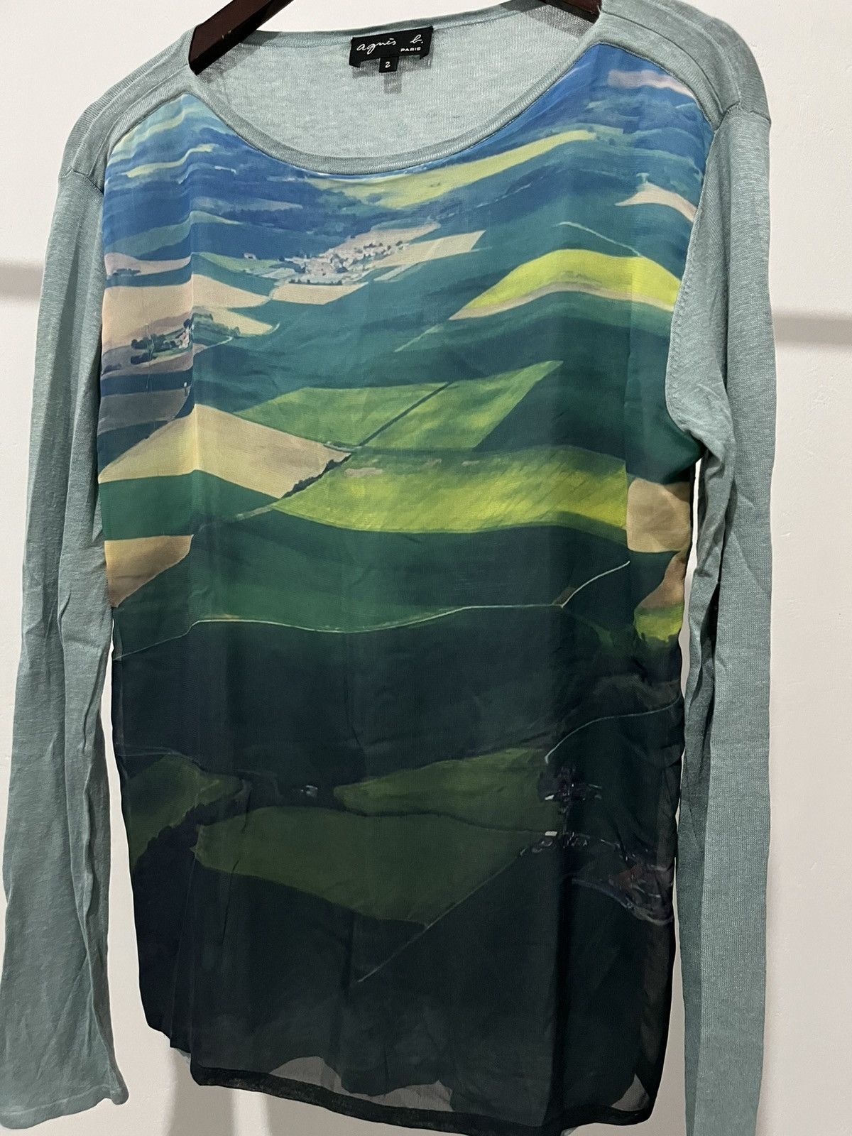 agnes b. AGNES B MAP HYBRID MESH KNIT Size M / US 6-8 / IT 42-44 - 2 Thumbnail