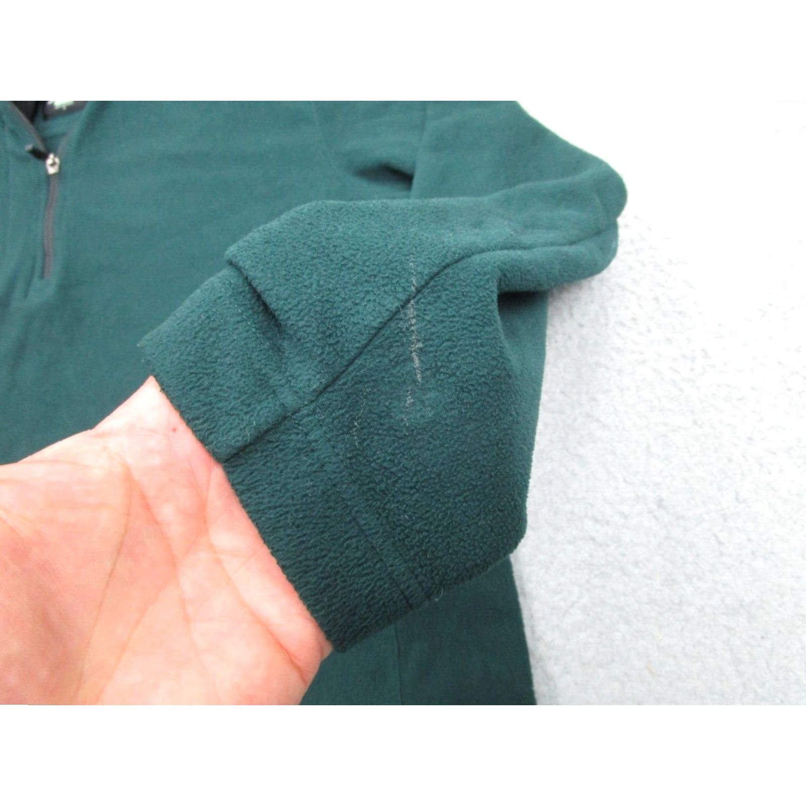 Vintage Zero Restriction Mens Sweater L Green Fleece Mock Neck 1/4 Zip Pullover Adult Large Green 1/4 Zip Pullover Mens Size US L / EU 52-54 / 3 - 5 Thumbnail