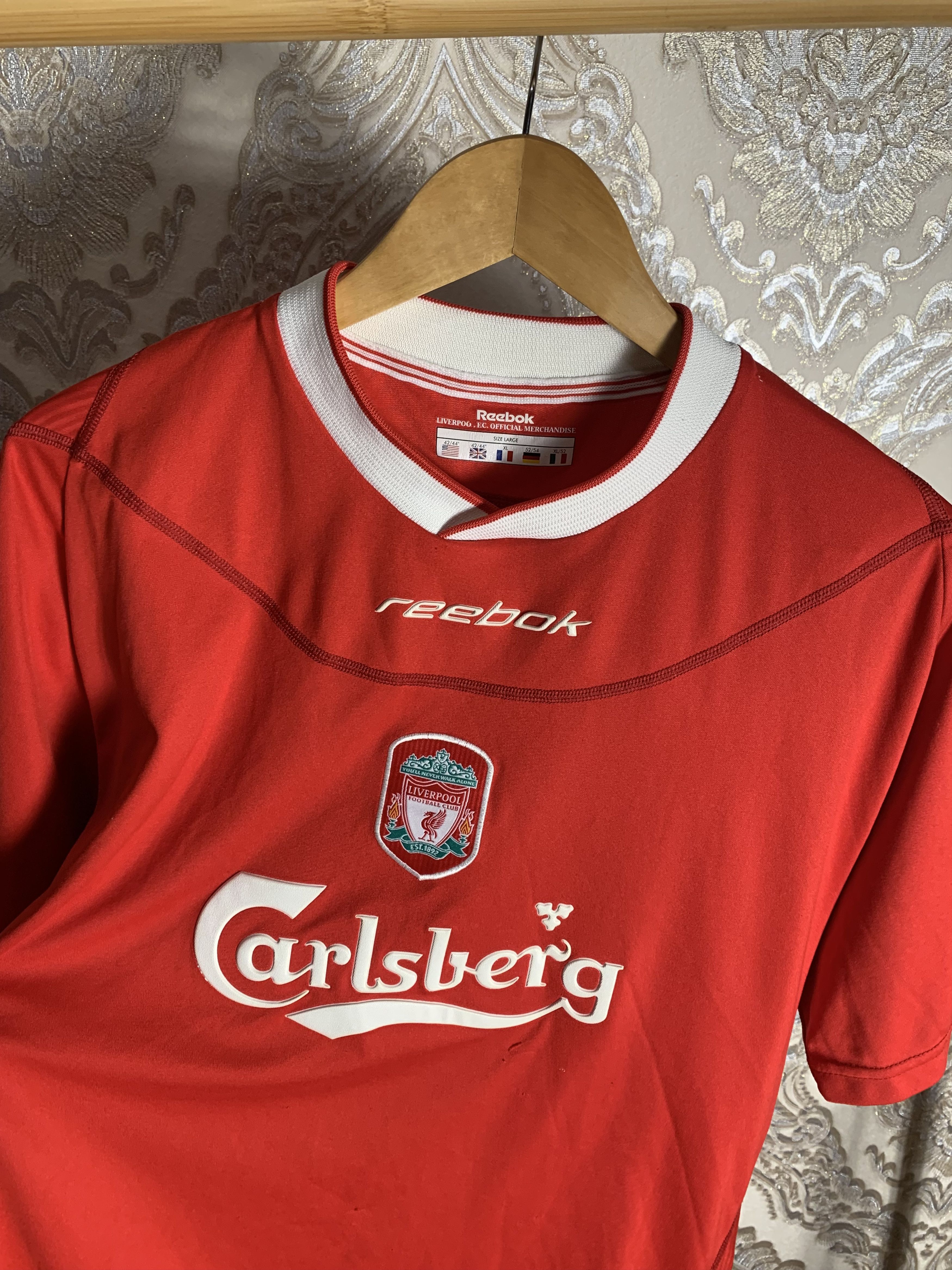 Reebok VINTAGE REEBOK FC LIVERPOOL ENGLAND SOCCER JERSEY RETRO 90s Size US XL / EU 56 / 4 - 2 Thumbnail