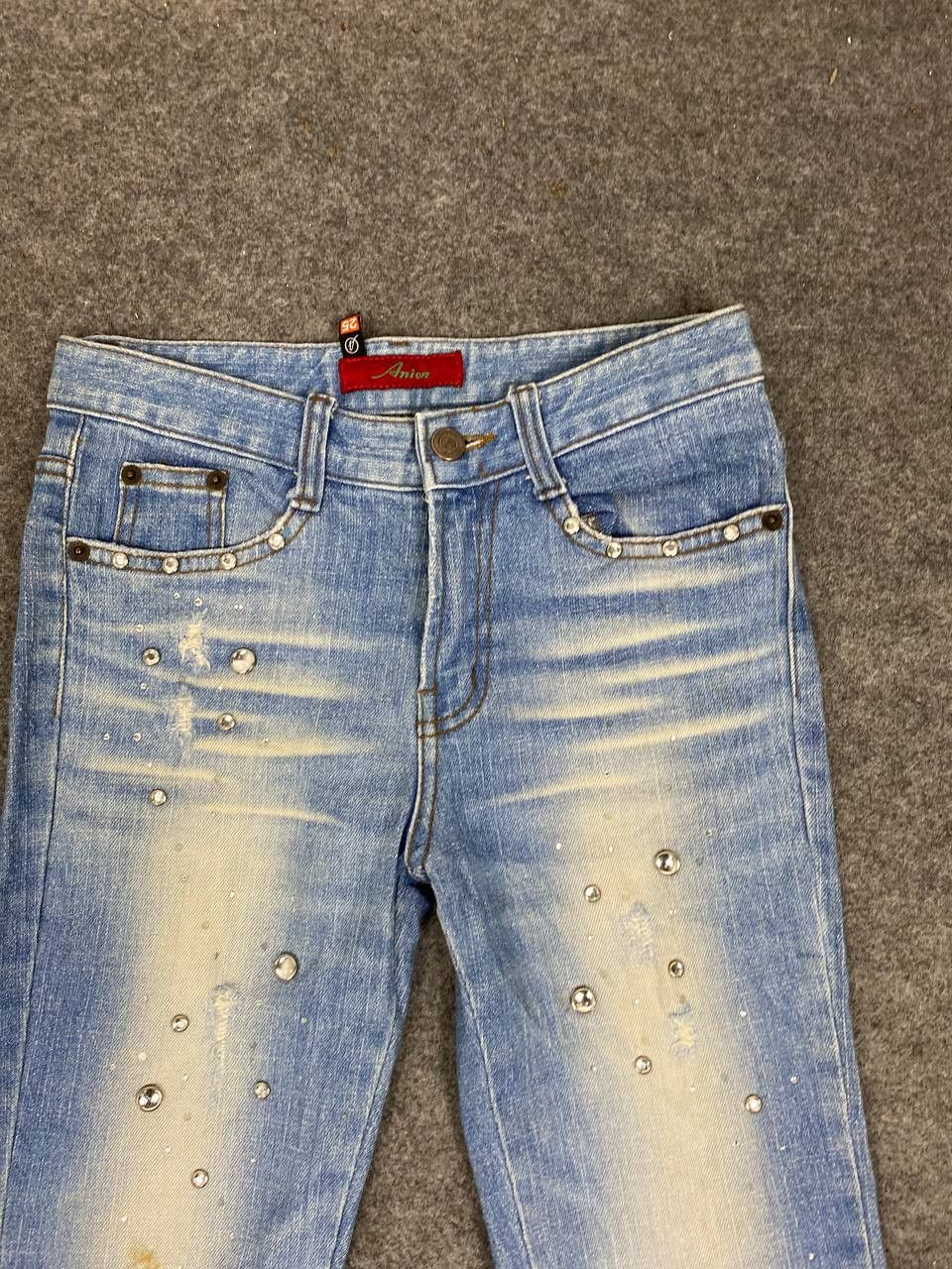 Japanese Brand vintage japanese brands bootcut distressed denim nice design Size 28" / US 6 / IT 42 - 8 Thumbnail