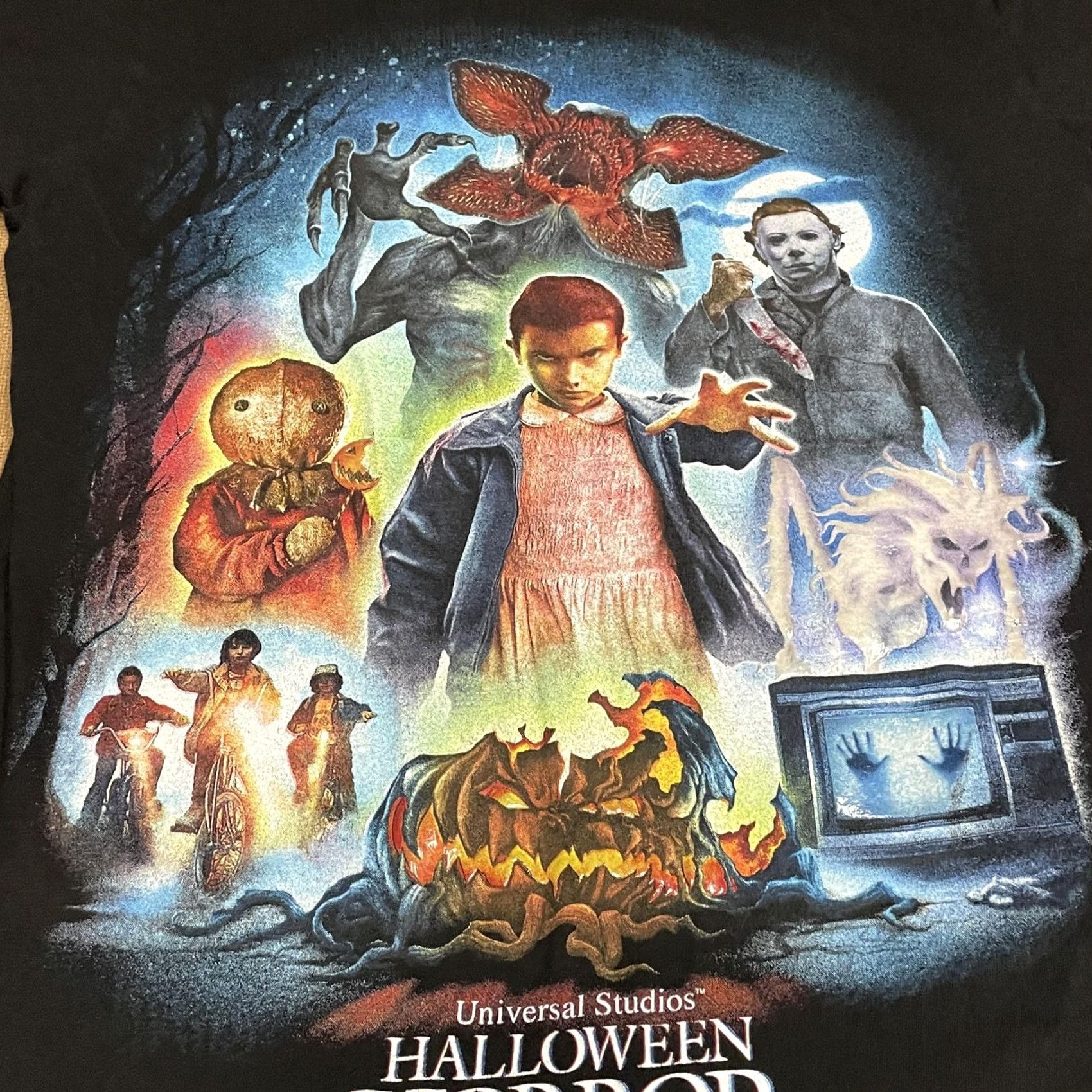 Vintage VINTAGE? No. Universal Studios Halloween Horror Nights 2018 Shirt Mens Small Horror Movie Tee Size US S / EU 44-46 / 1 - 4 Thumbnail