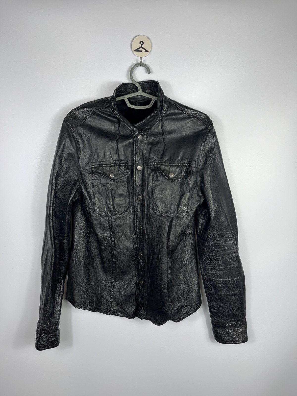 Allsaints Vintage Allsaints Spitalfields leather jacket Size S / US 4 / IT 40 - 1 Thumbnail