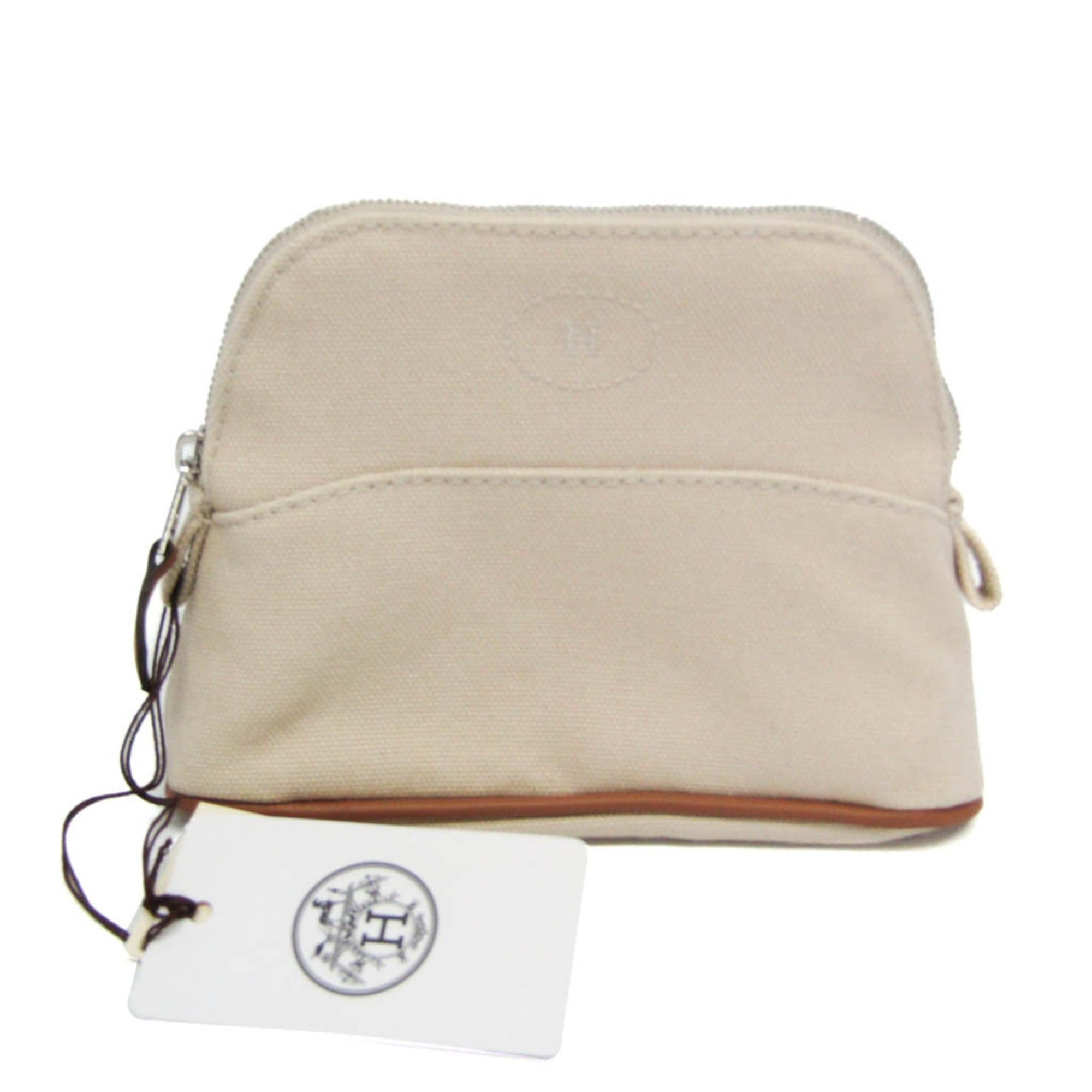 Hermes Hermes Bolide Mini Mini Women's Cotton Pouch Light Beige Size ONE SIZE - 1 Thumbnail