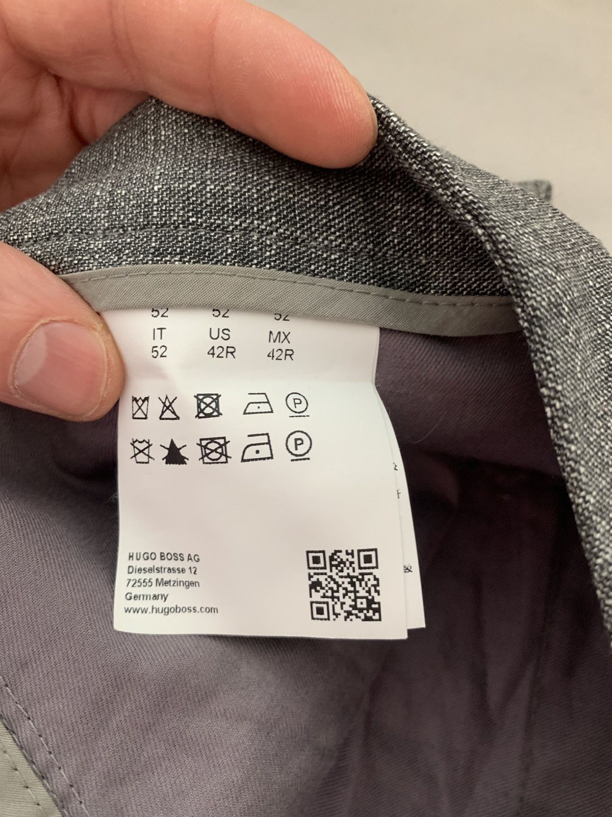 Hugo Boss Hugo Boss Men's Grey Dress Pants 42R Size 42R - 5 Thumbnail