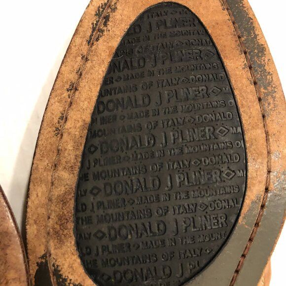 Donald Pliner Donald J pliner mens leather slip on loafers dress shoes 9.5 Size US 9.5 / EU 42-43 - 10 Thumbnail