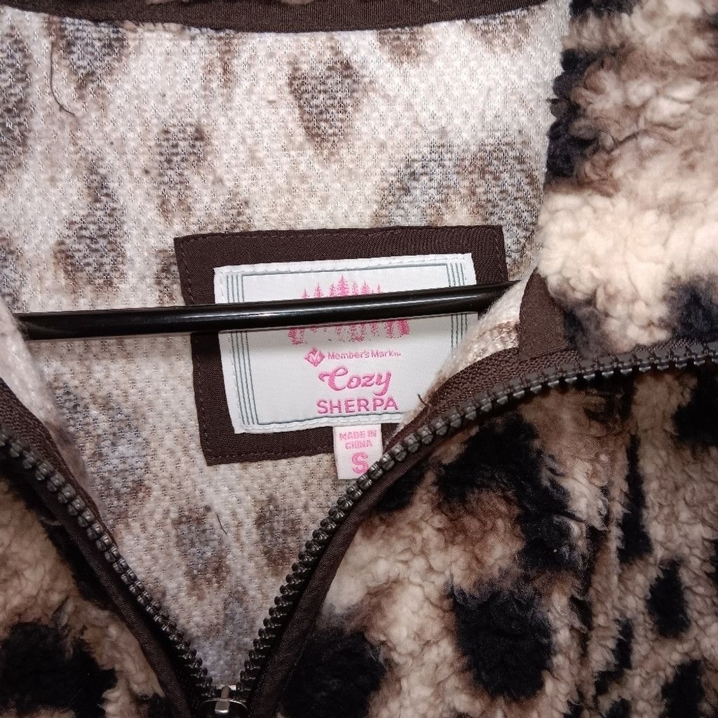 Members Only Members Mark, Cozy Sherpa Jacket, full zip, Size Small, euc Size XS / US 0-2 / IT 36-38 - 2 Thumbnail