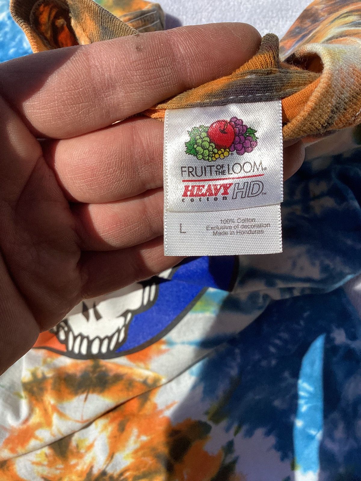 Fruit Of The Loom NFL Denver Broncos Grateful Dead steely head FOTL tshirt Size US L / EU 52-54 / 3 - 3 Thumbnail