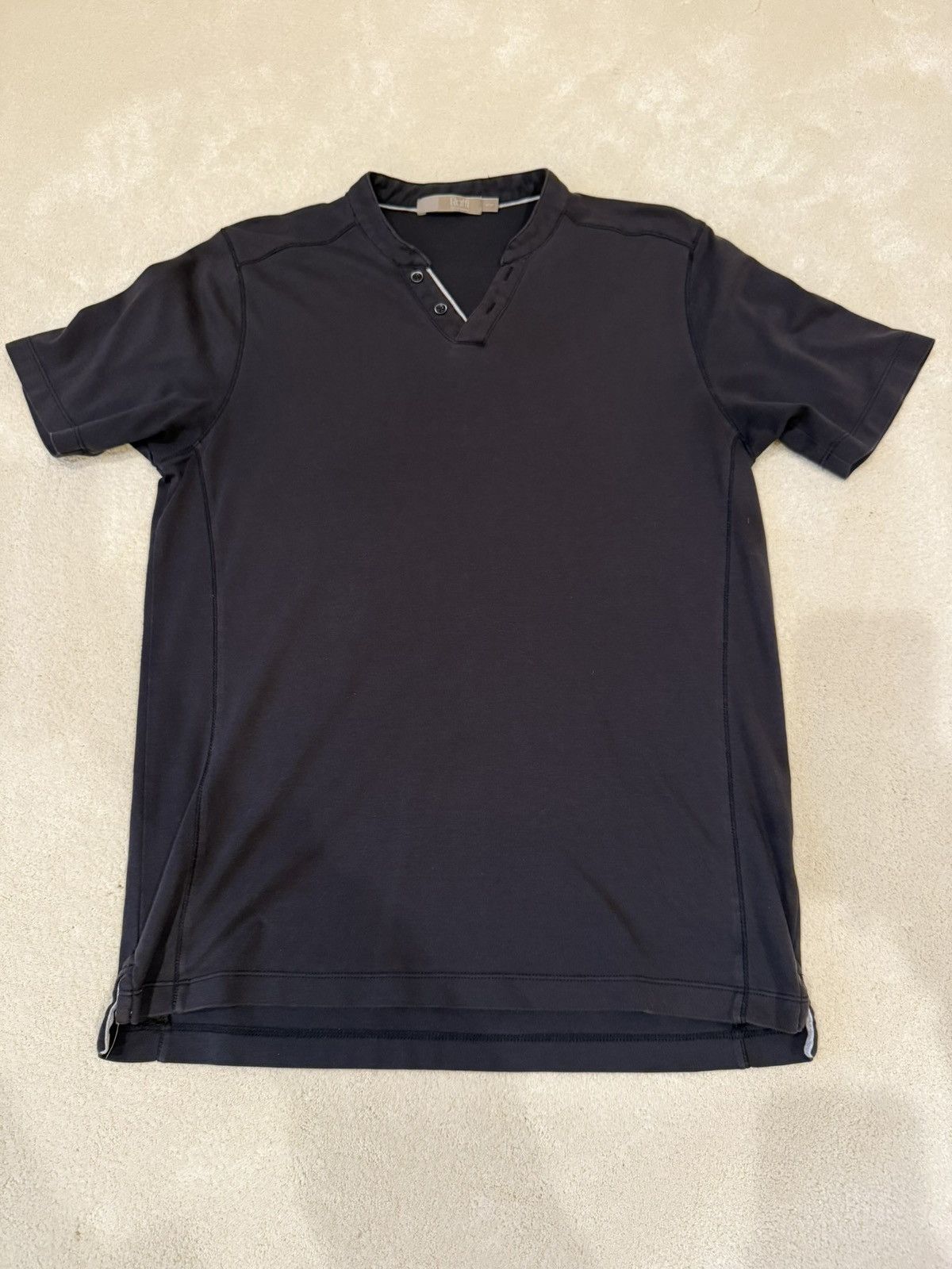 Raffi Raffi Linea Uomo Black Short Sleeve Henley Size US M / EU 48-50 / 2 - 1 Thumbnail