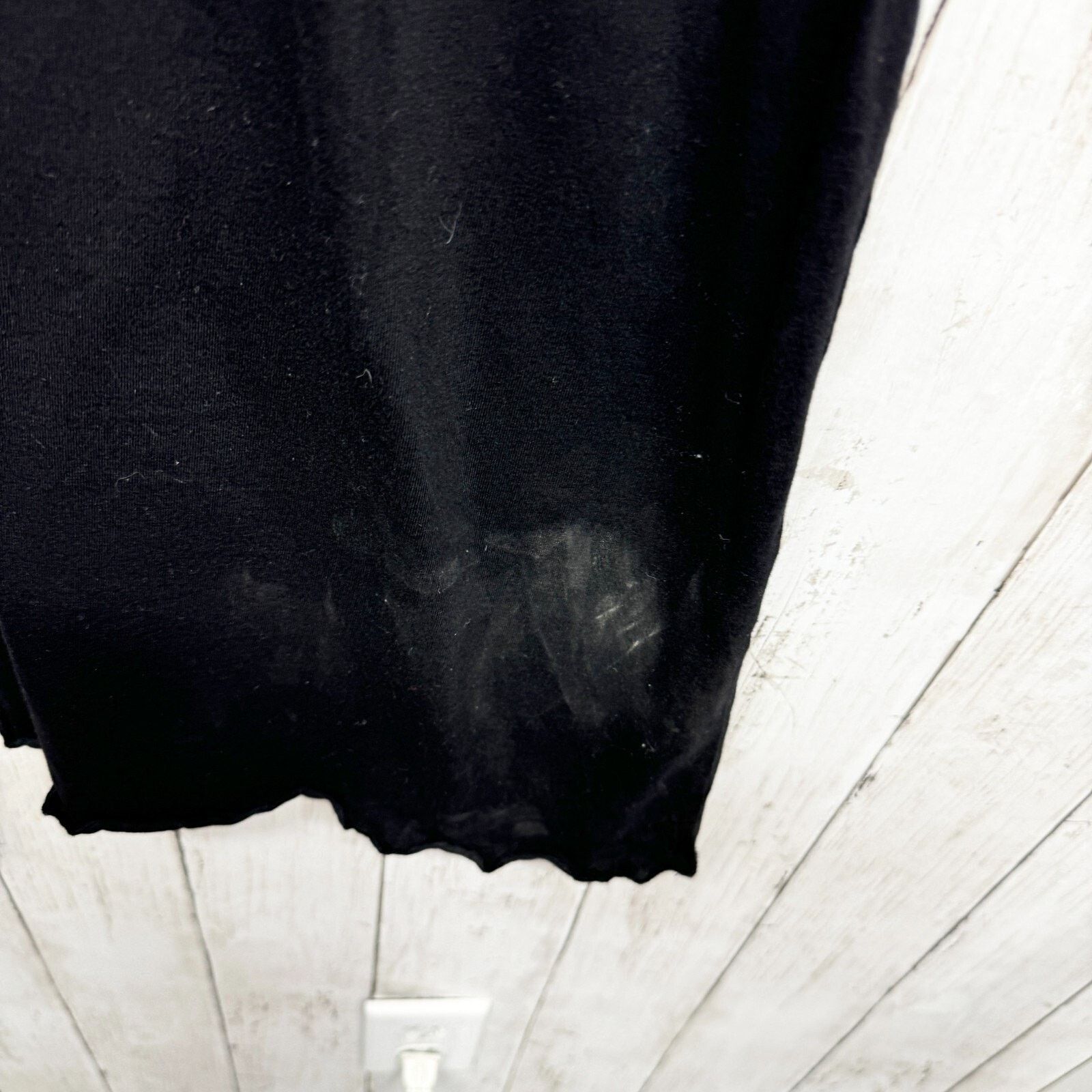 Other Roolee Dress LG Short Sleeve Mini Black Cotton Flared Bottom Size L / US 10 / IT 46 - 2 Thumbnail