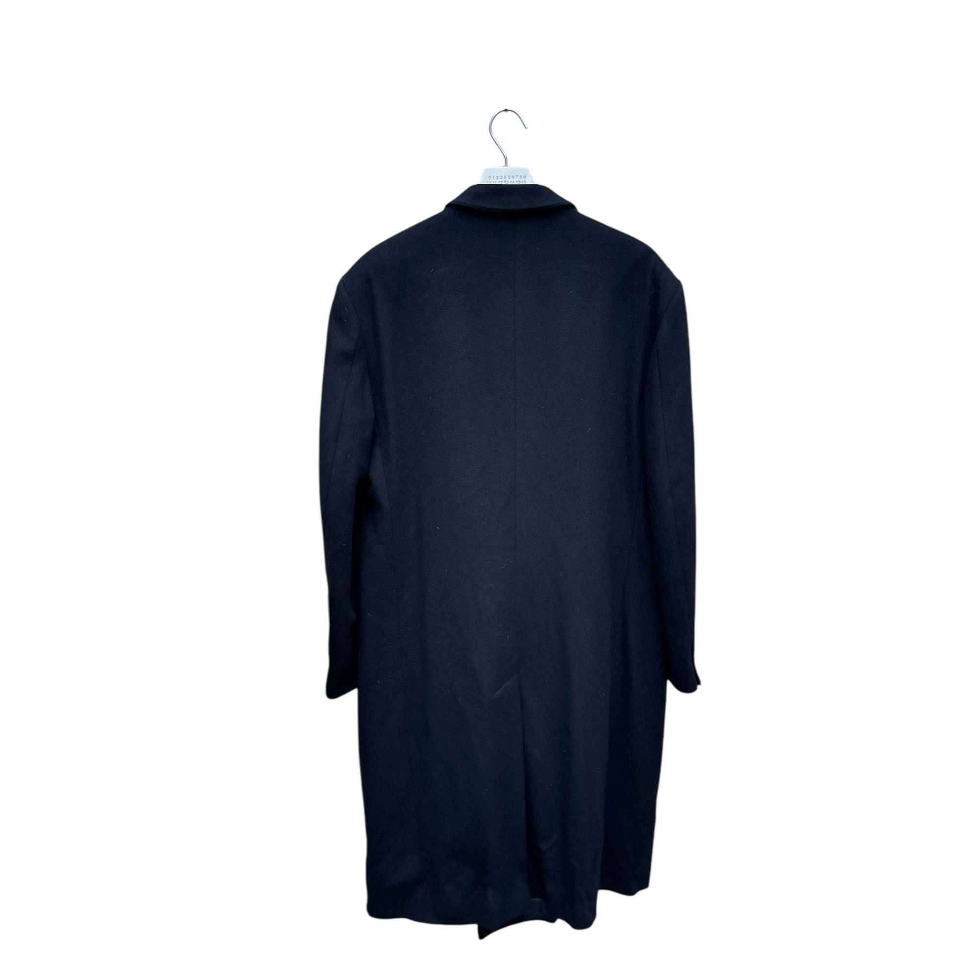 Yves Saint Laurent Black Cashmere Blend Double Breasted Overcoat Size US XL / EU 56 / 4 - 4 Thumbnail