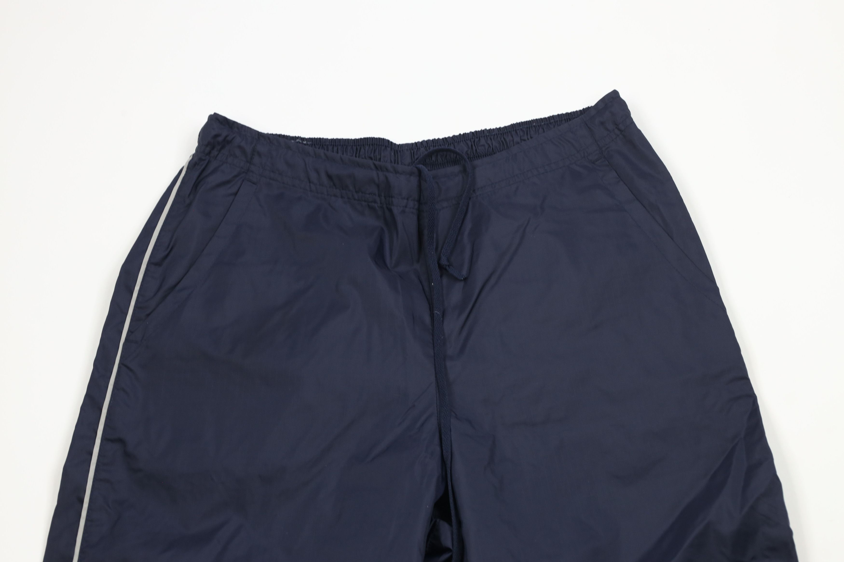 Nike × Vintage Vintage 90s Y2K Nike Mini Swoosh Wide Leg Windbreaker Pants Size US 34 / EU 50 - 2 Thumbnail