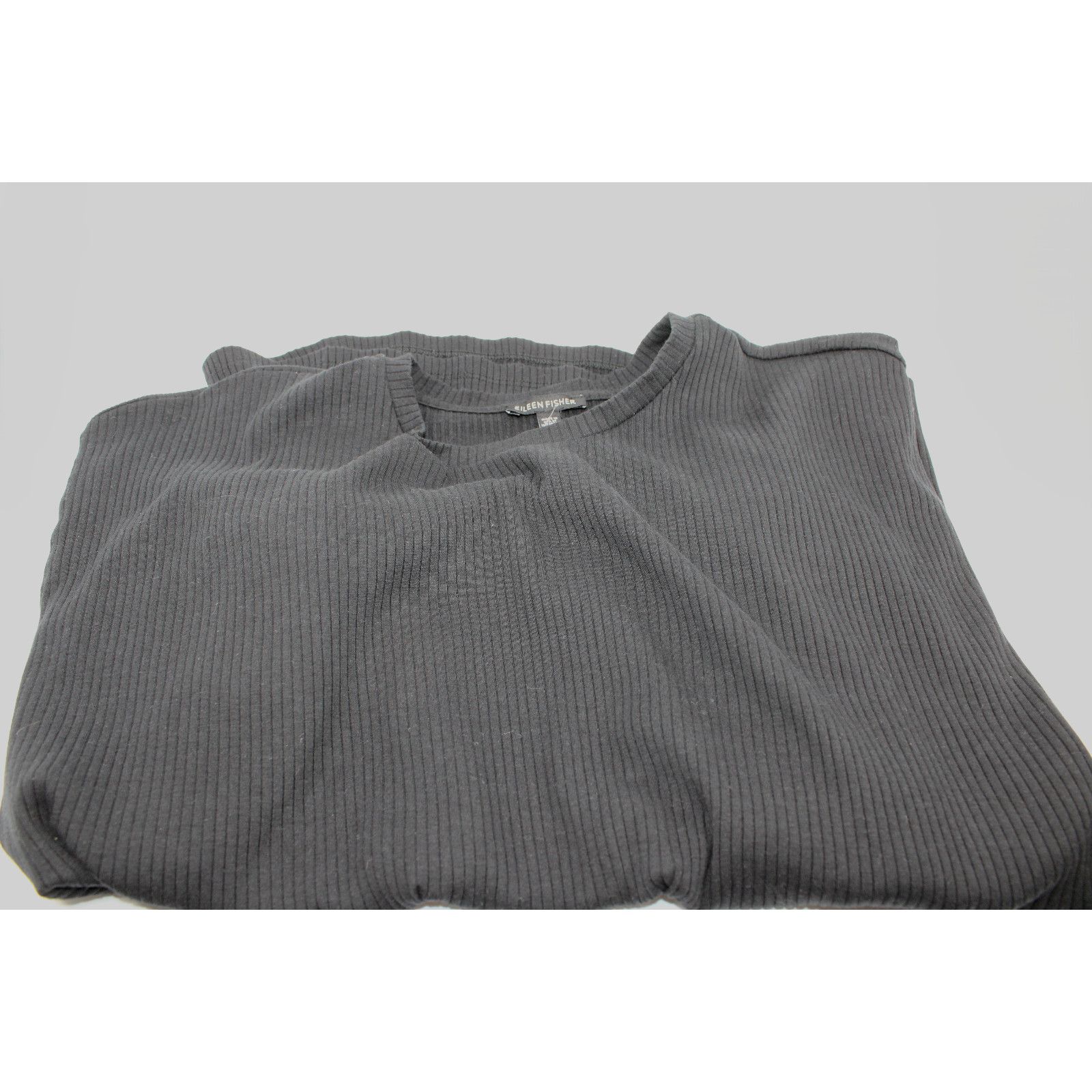 Eileen Fisher New EILEEN FISHER Tencel Cotton Tunic Rib Knit Sweater Sz M Size M / US 6-8 / IT 42-44 - 4 Thumbnail