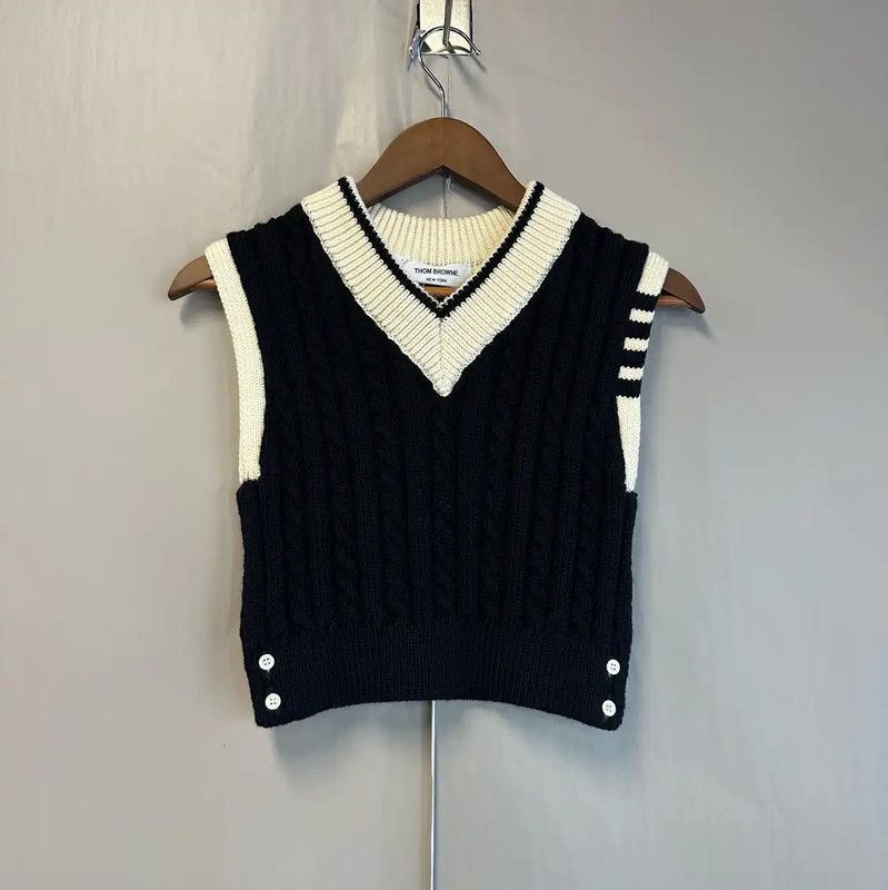 Thom Browne Black Wool Women's Sweater 0089
