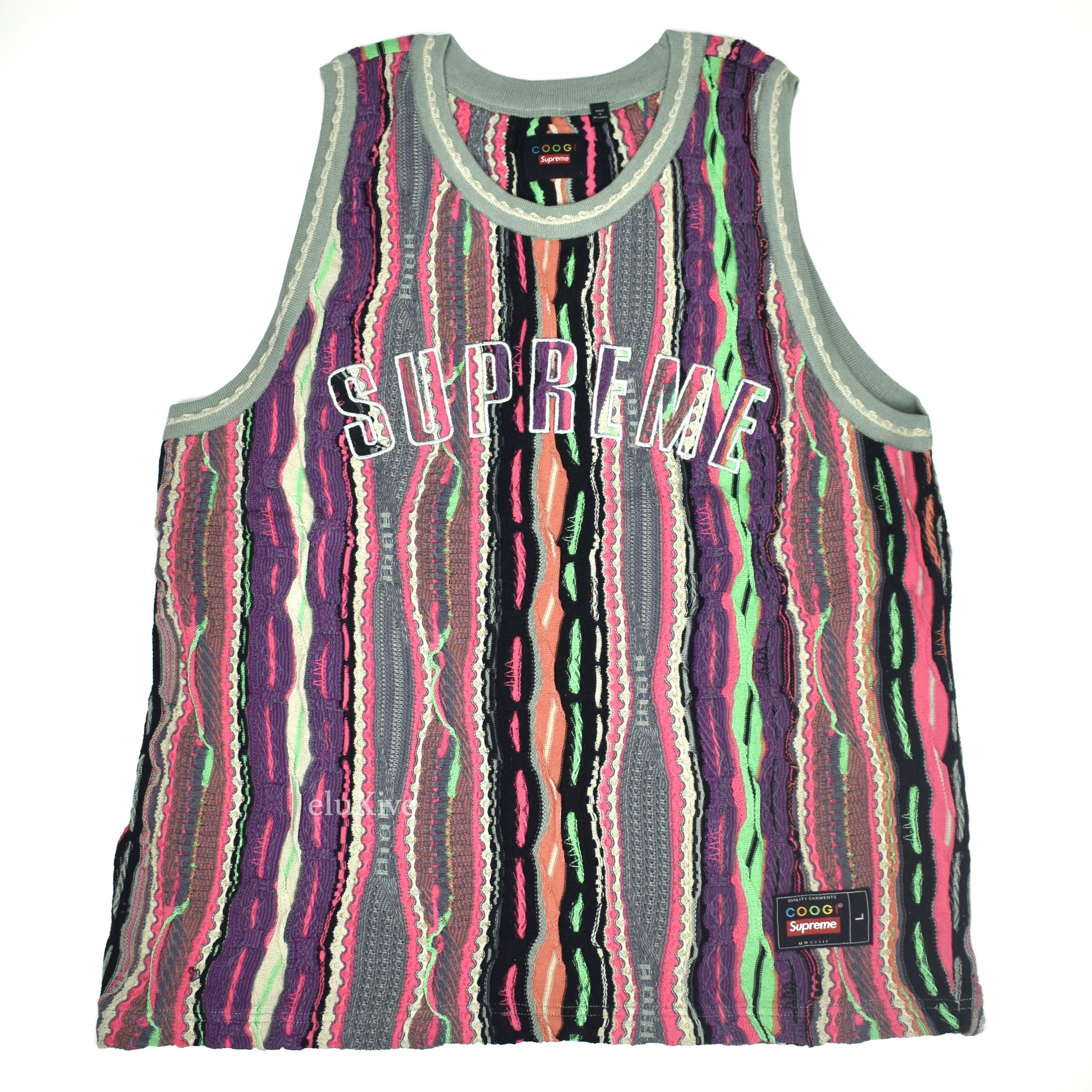 Supreme Supreme Coogi Multicolor Abstract Knit Basketball Jersey