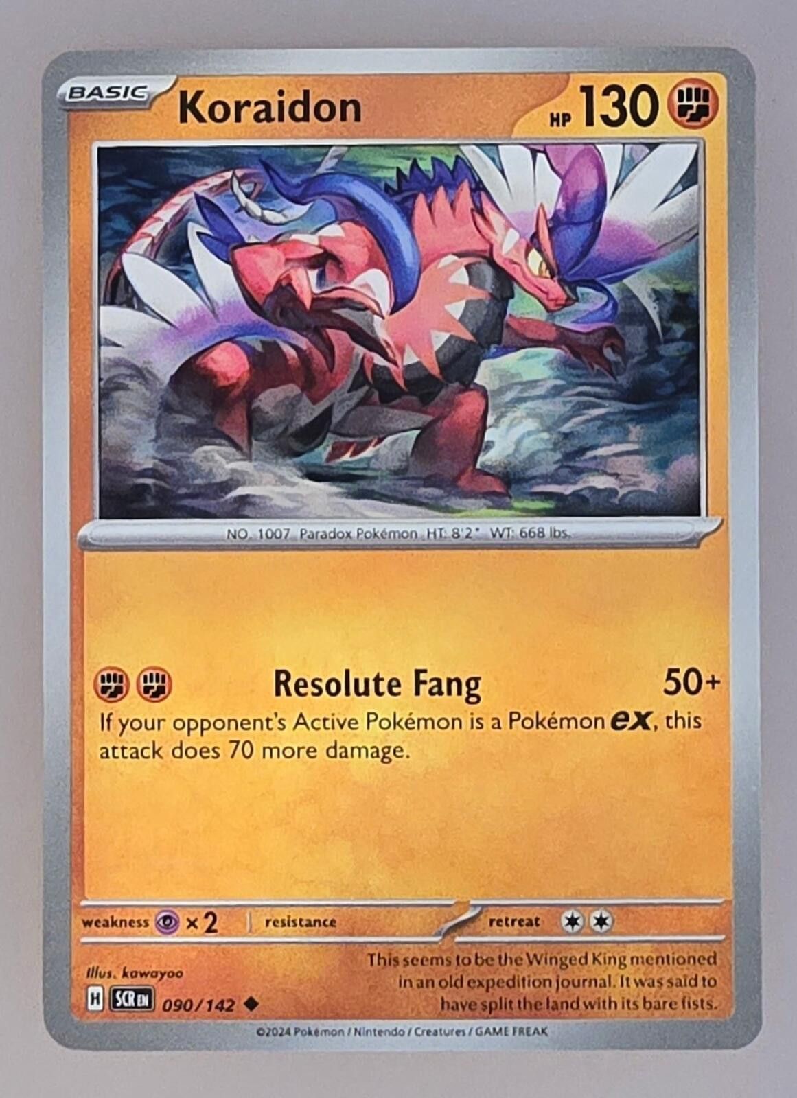 Pokemon Koraidon 090/142 Size ONE SIZE - 1 Thumbnail