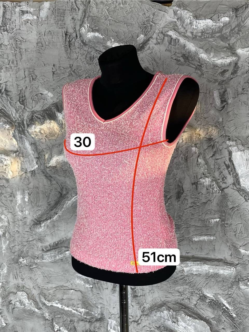 Miss Sixty Vintage Miss Sixty Y2K Fluffy Pink Tank Top Grunge 2000s Vib Size S / US 4 / IT 40 - 10 Thumbnail